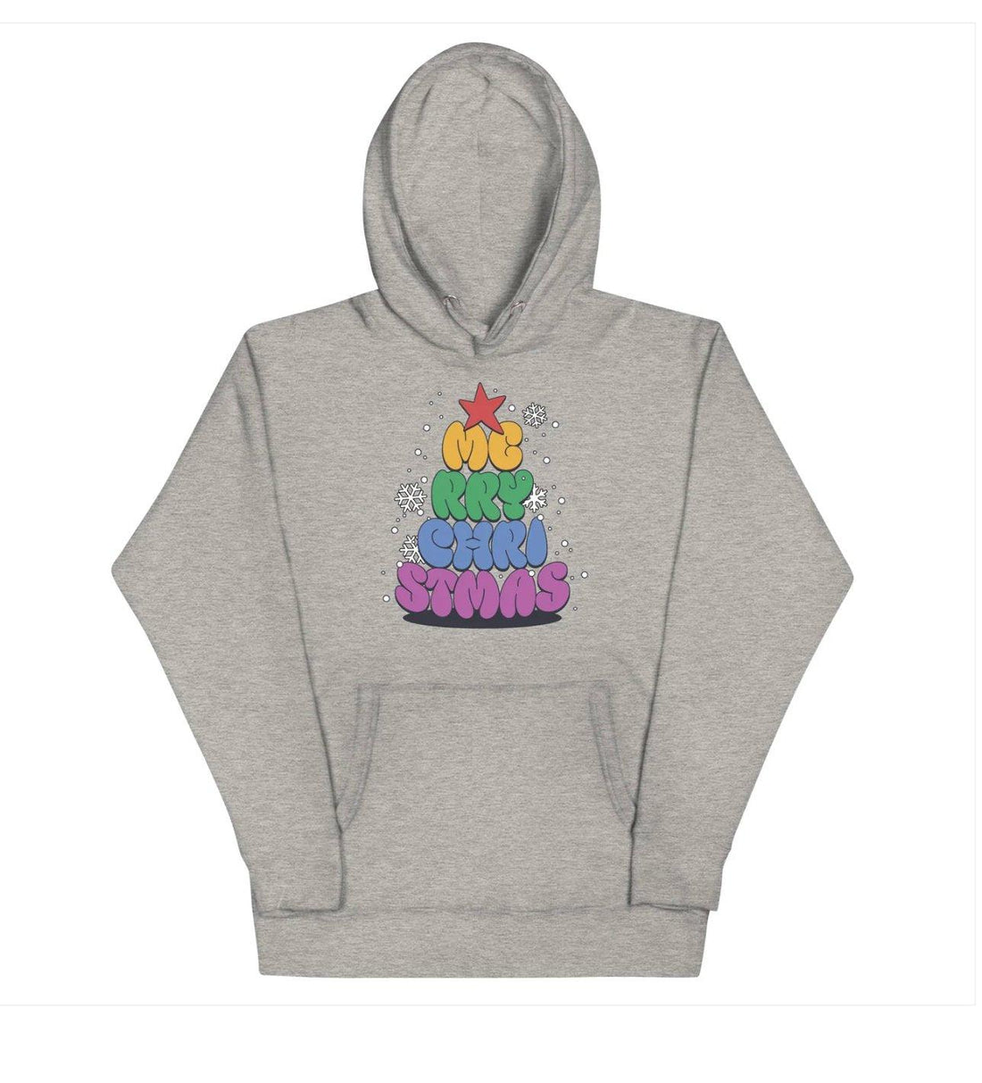 Merry Christmas Rainbow Unisex Hoodie - Free 2 B