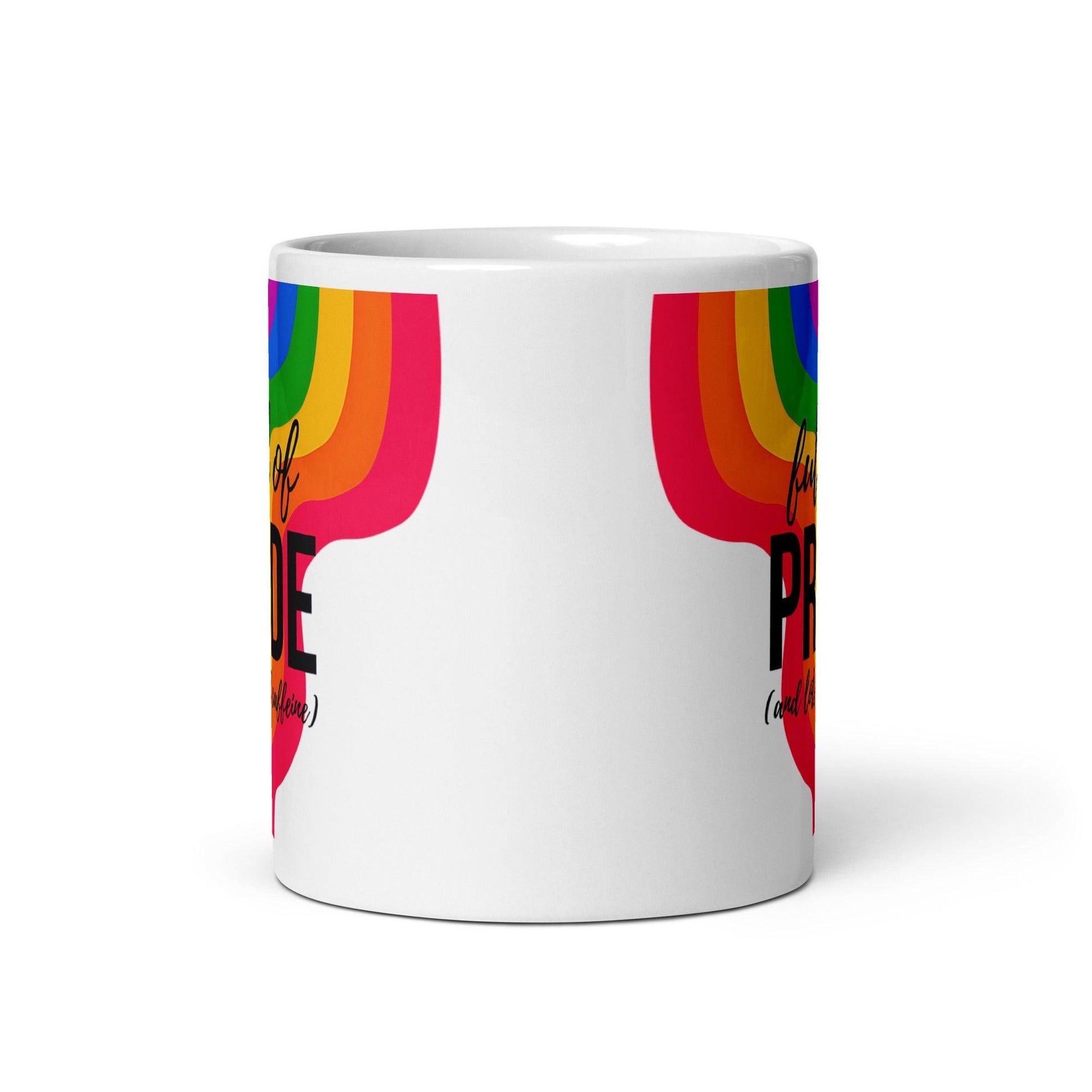 Full of Pride (and Lots of Caffeine) Rainbow Mug - Mug - Free 2 B