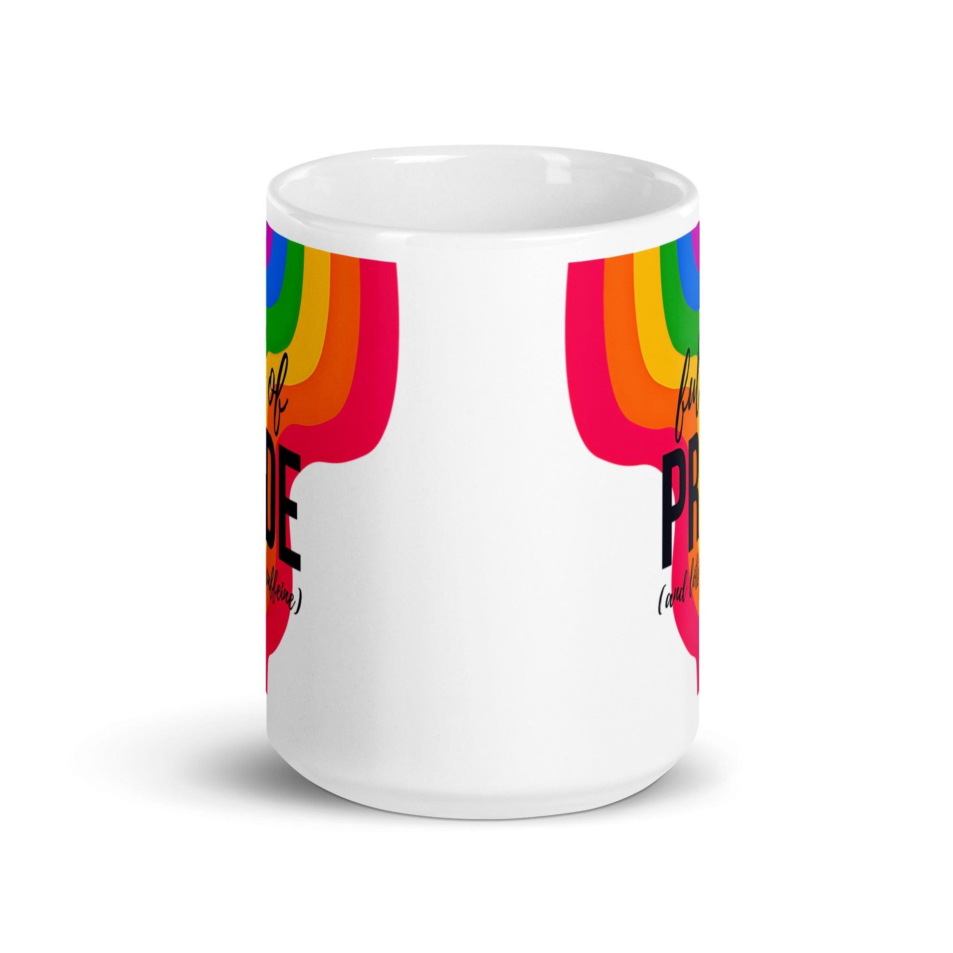 Full of Pride (and Lots of Caffeine) Rainbow Mug - Mug - Free 2 B