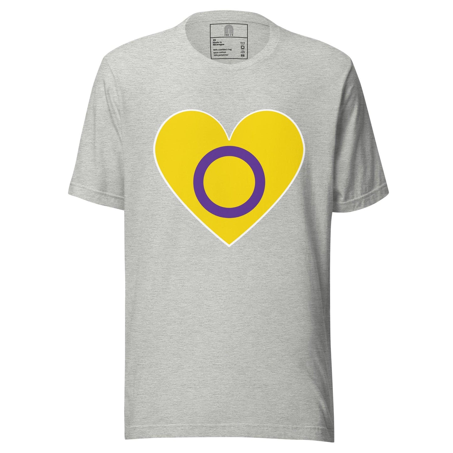 Intersex Heart T-Shirt - T Shirt - Free 2 B