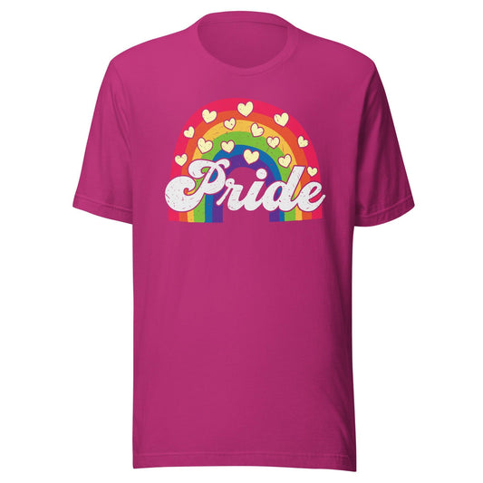 Rainbow Pride Hearts T-Shirt - T Shirt - Free 2 B