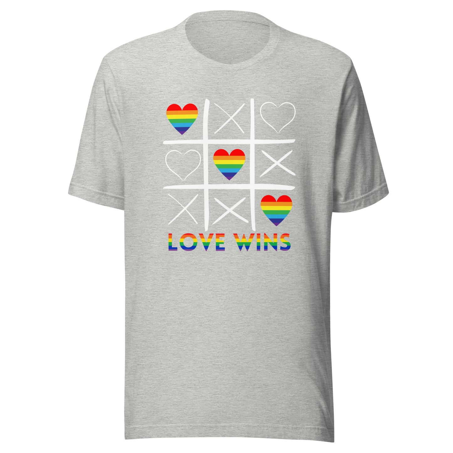 Love Wins T-Shirt - Tic Tac Toe Design