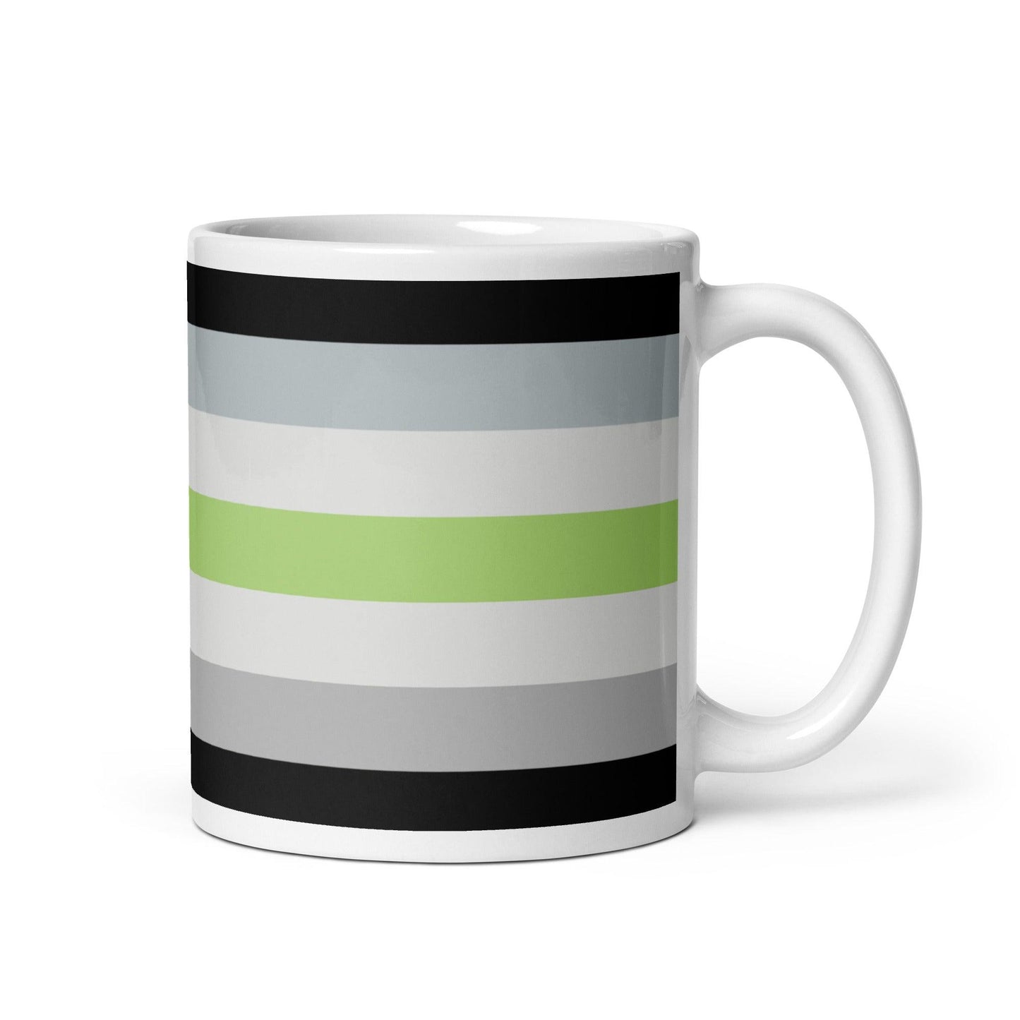 Agender Flag Mug - Mug - Free 2 B