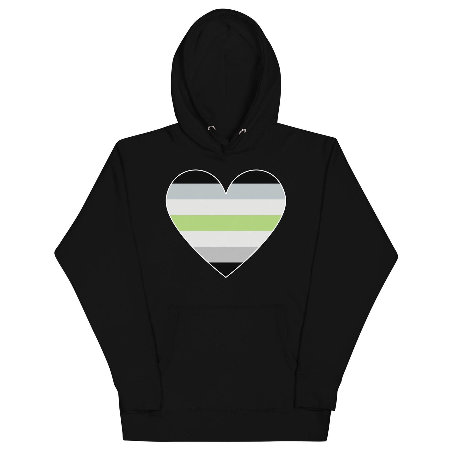 Agender Heart Hoodie - Hoodie - Free 2 B