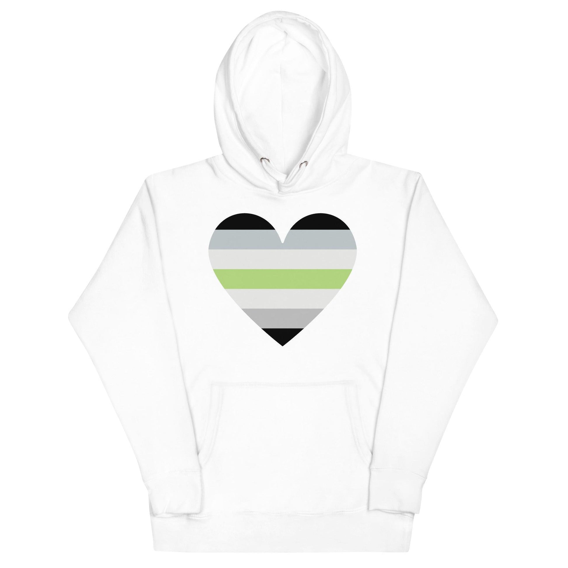 Agender Heart Hoodie - Hoodie - Free 2 B