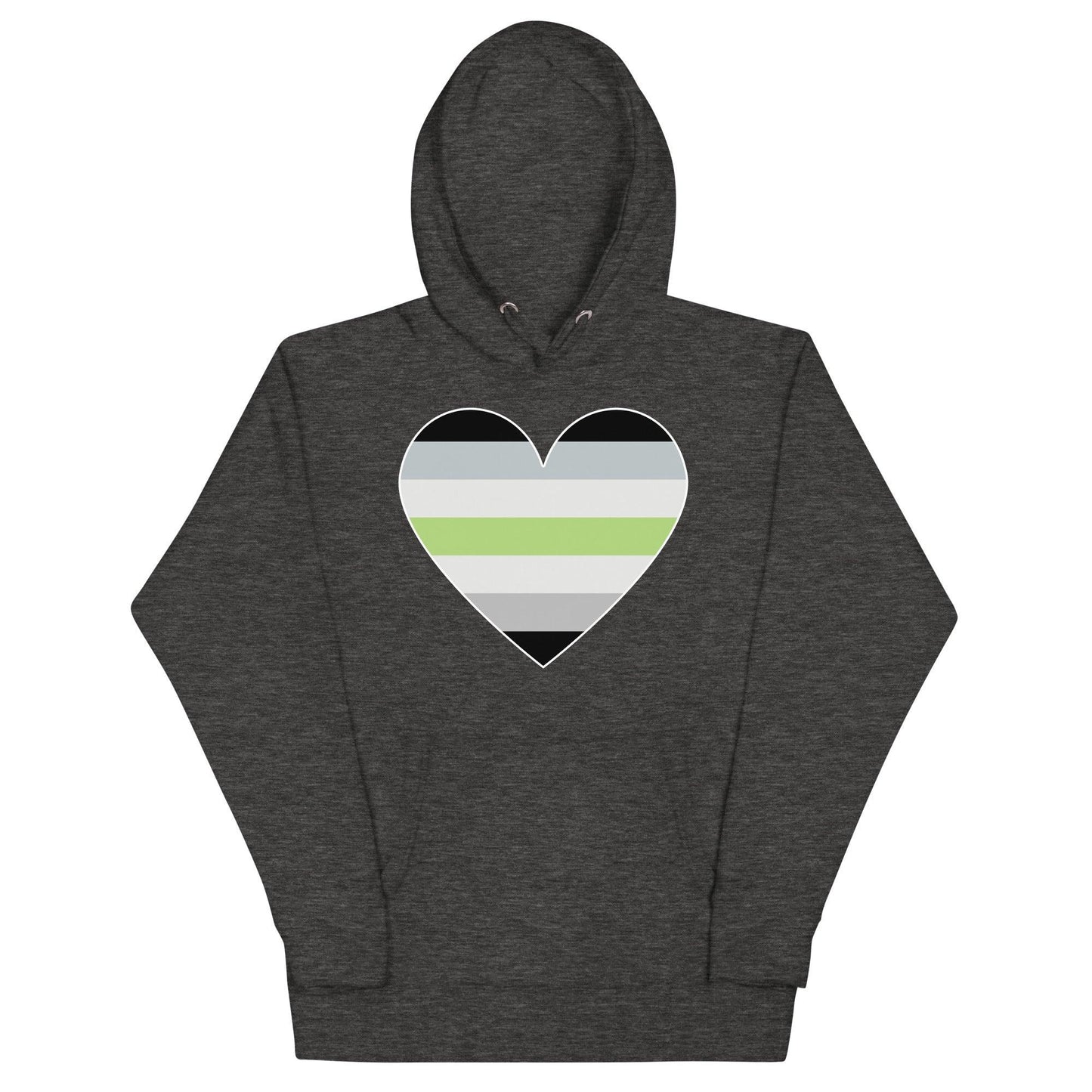 Agender Heart Hoodie - Hoodie - Free 2 B