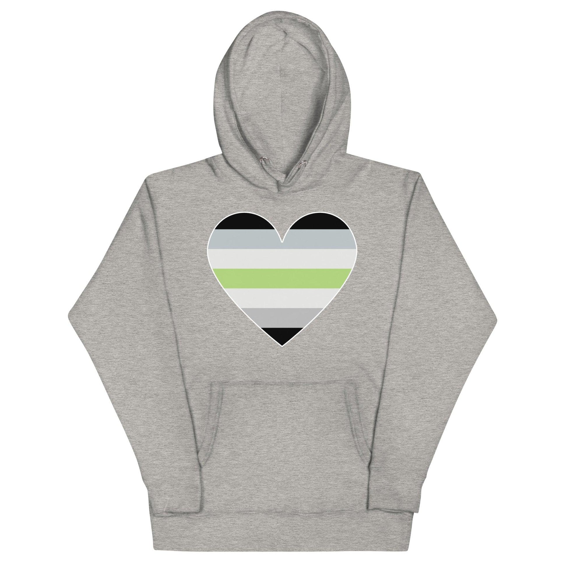 Agender Heart Hoodie - Hoodie - Free 2 B