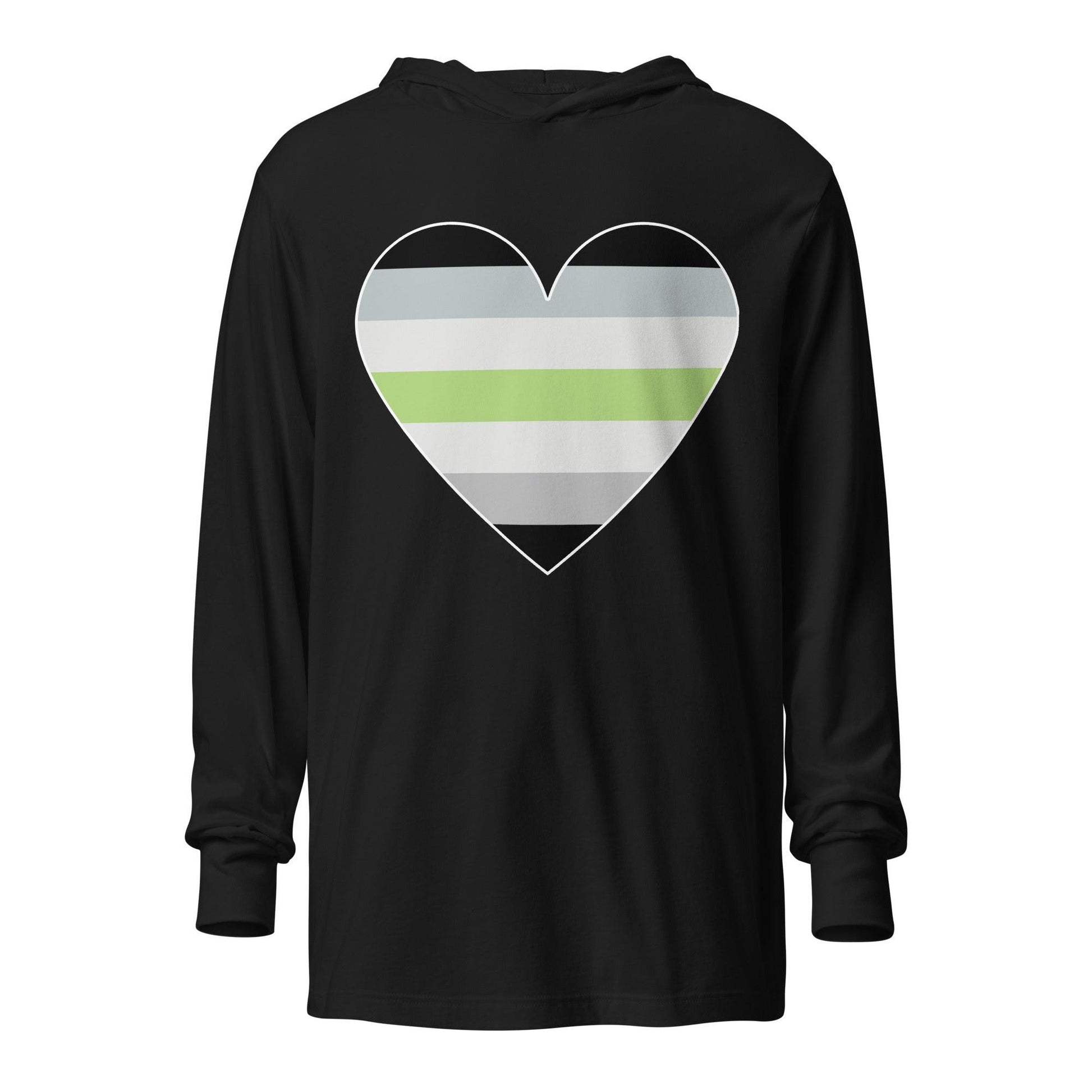 Agender Heart Long Sleeve Shirt - Long Sleeve Shirt - Free 2 B