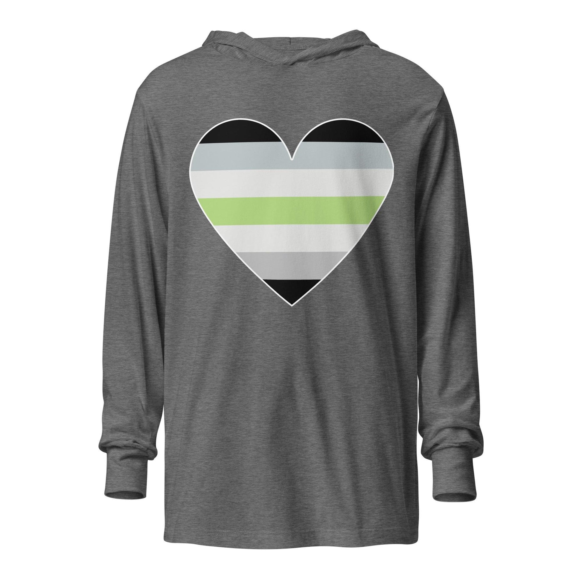 Agender Heart Long Sleeve Shirt - Long Sleeve Shirt - Free 2 B