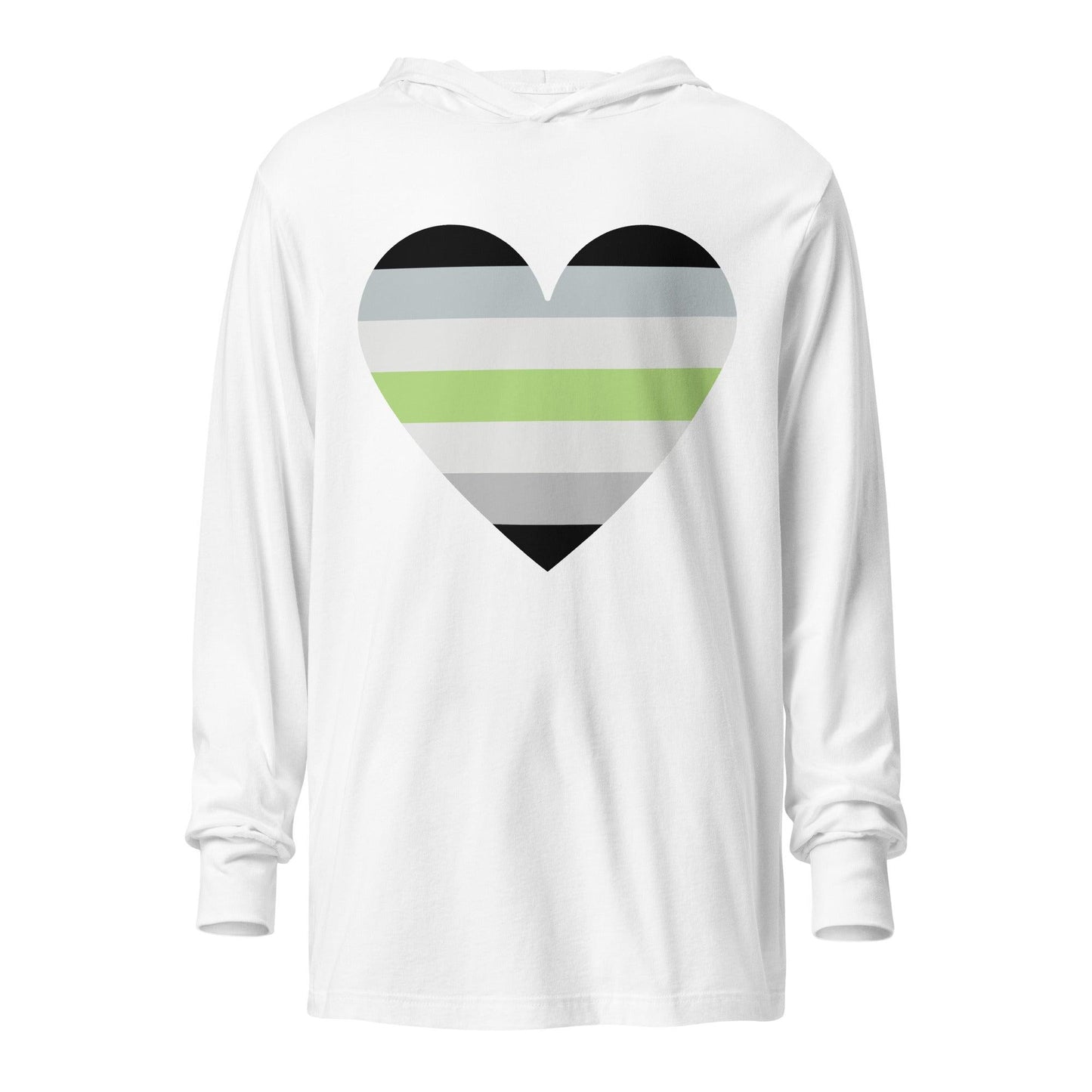 Agender Heart Long Sleeve Shirt - Long Sleeve Shirt - Free 2 B