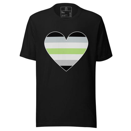 Agender Heart T-Shirt - T Shirt - Free 2 B