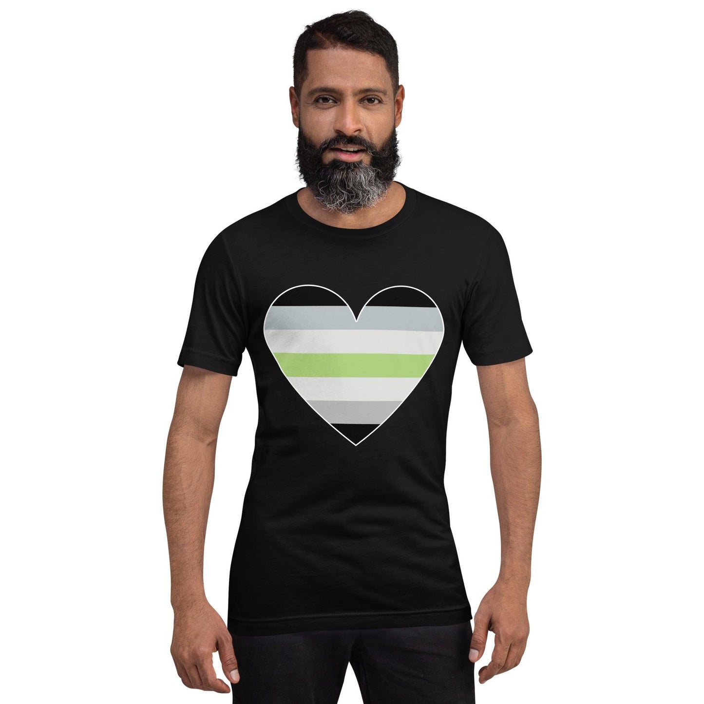 Agender Heart T-Shirt - T Shirt - Free 2 B