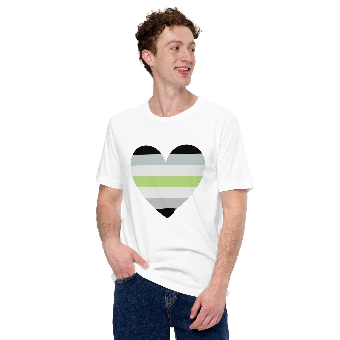 Agender Heart T-Shirt - T Shirt - Free 2 B