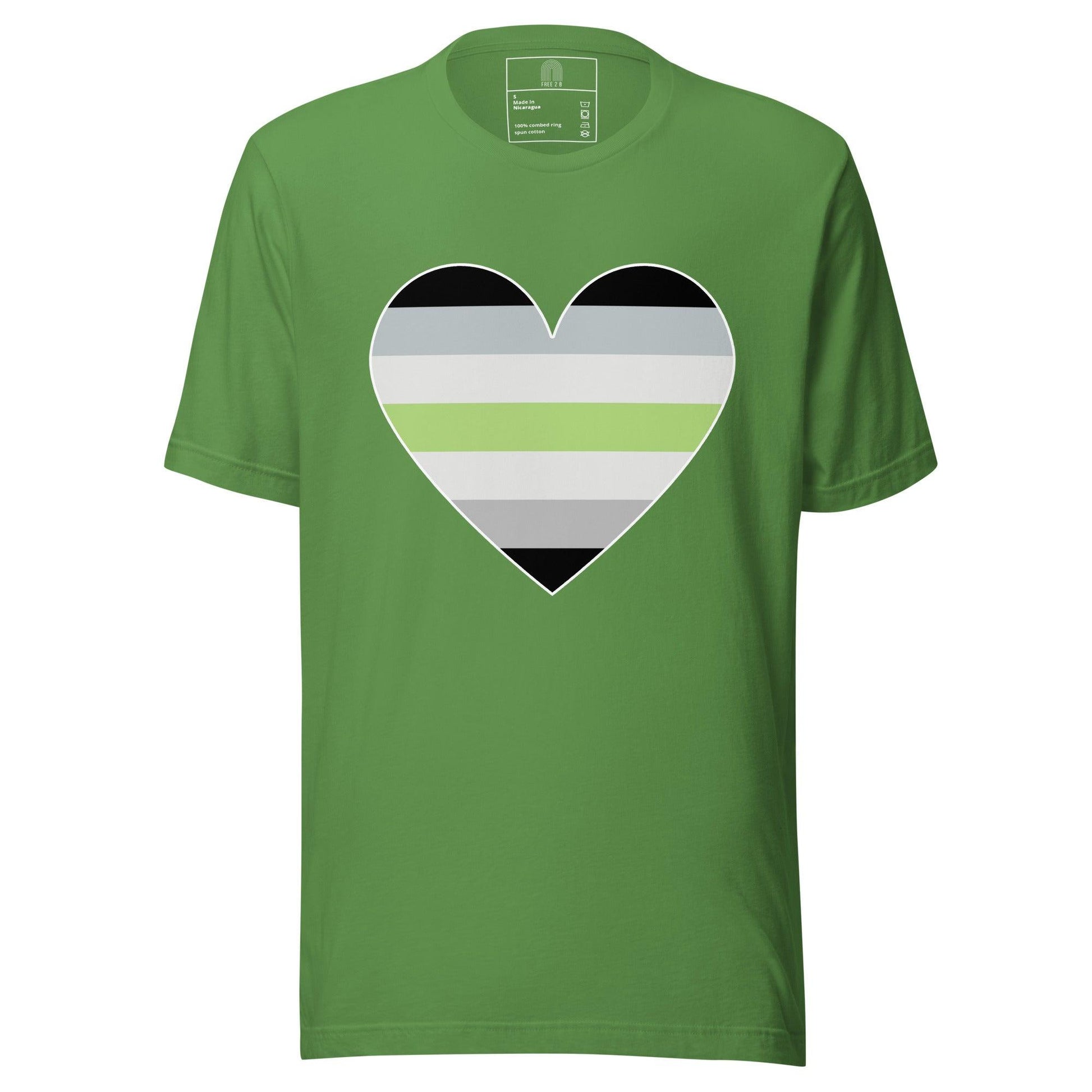 Agender Heart T-Shirt - T Shirt - Free 2 B