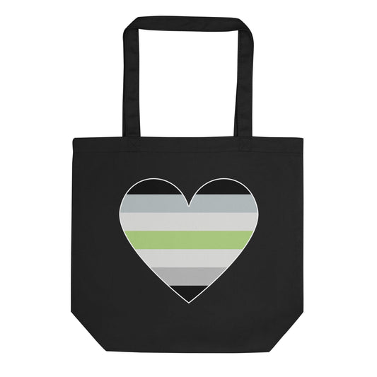 Agender Heart Tote Bag - Tote Bag - Free 2 B