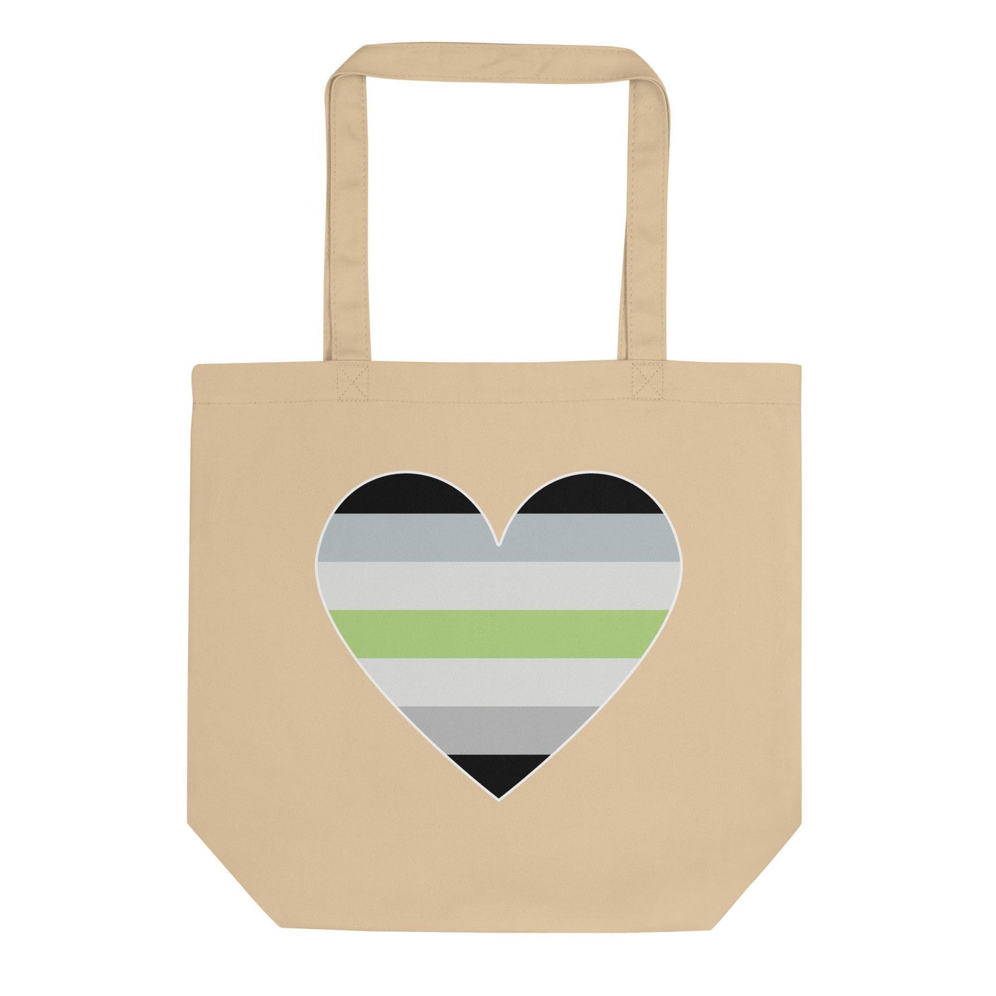 Agender Heart Tote Bag - Tote Bag - Free 2 B