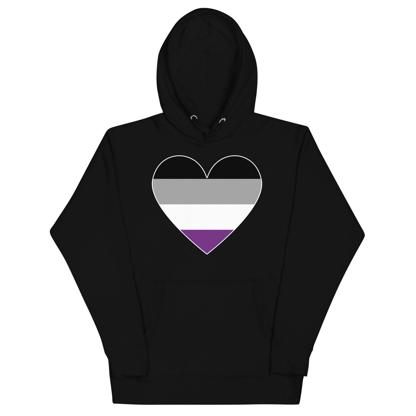 Asexual Heart Hoodie - Hoodie - Free 2 B