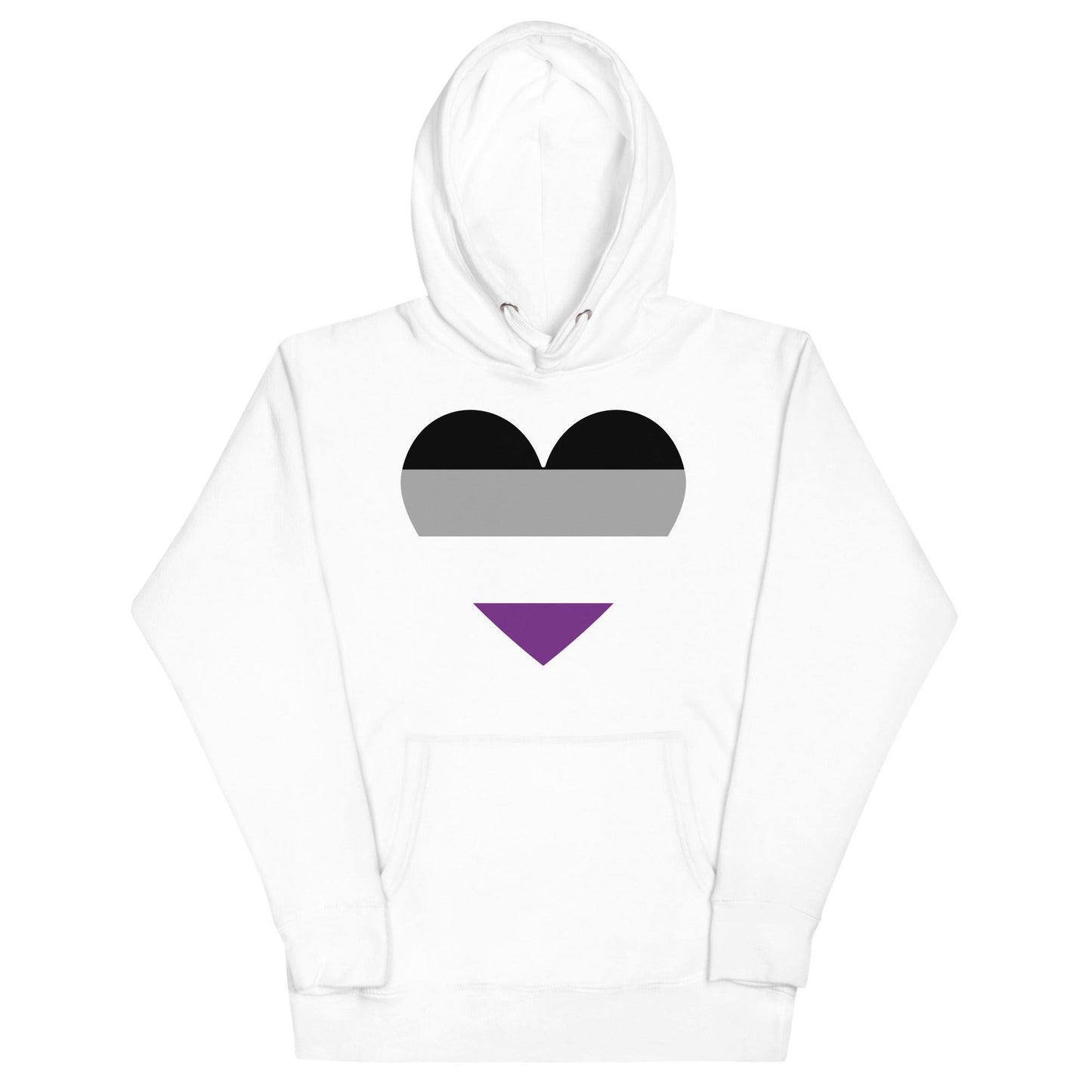 Asexual Heart Hoodie - Hoodie - Free 2 B