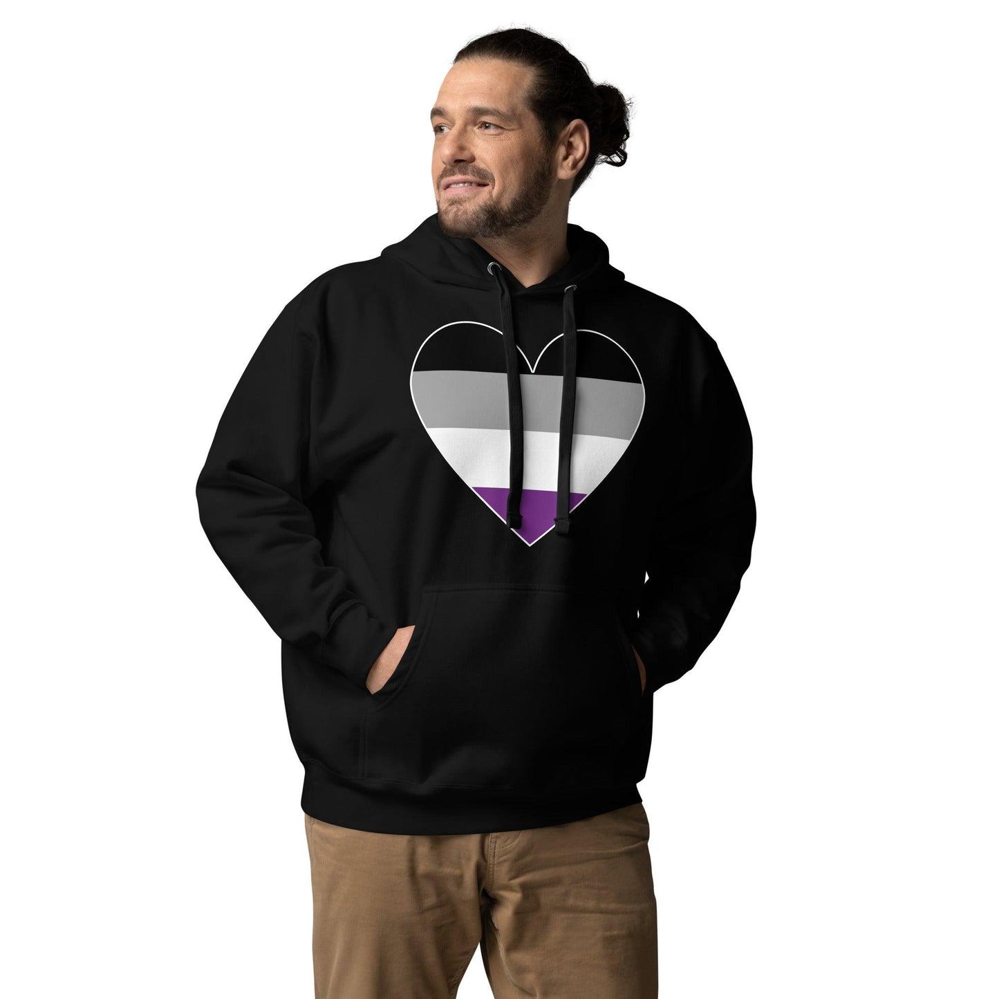 Asexual Heart Hoodie - Hoodie - Free 2 B