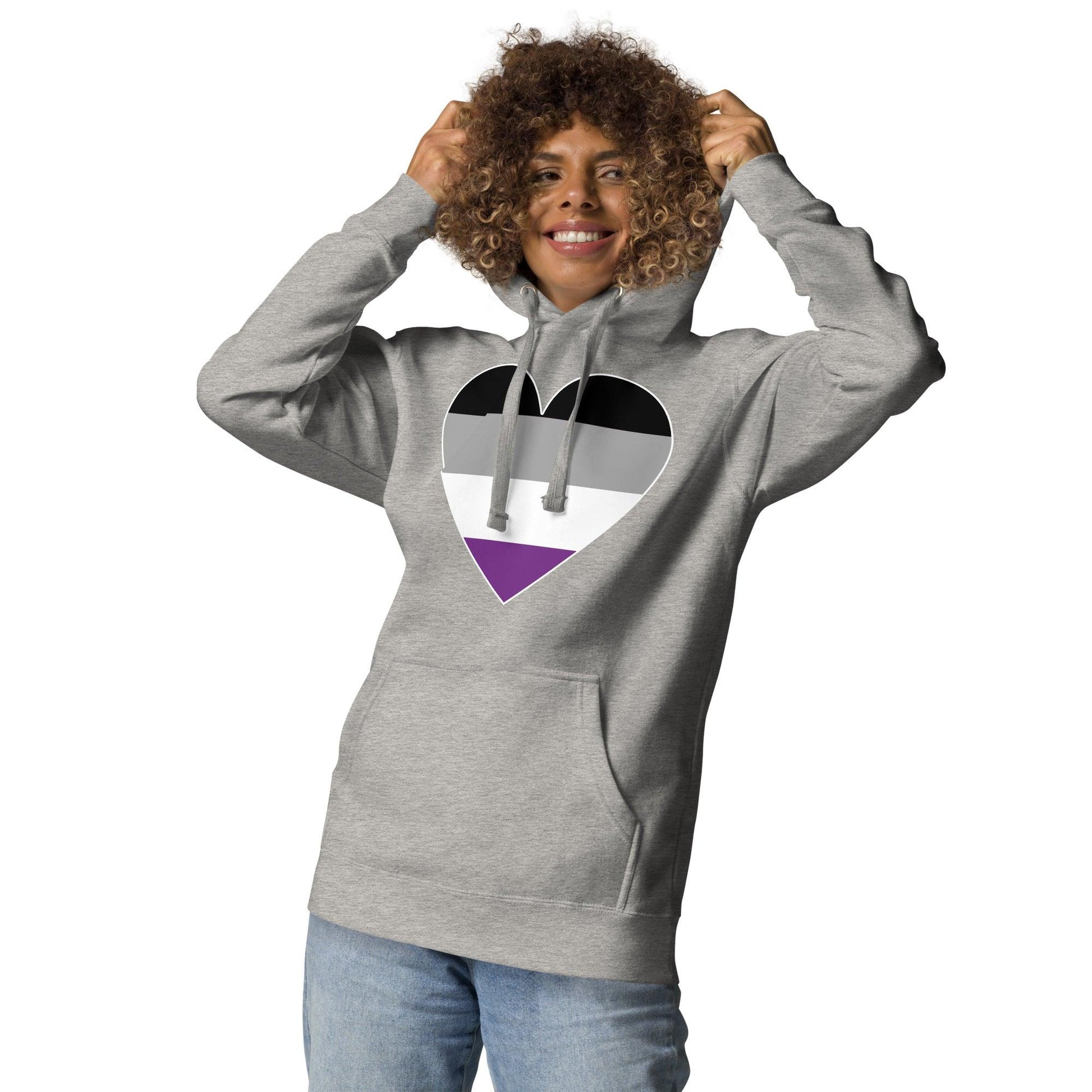 Asexual Heart Hoodie - Hoodie - Free 2 B