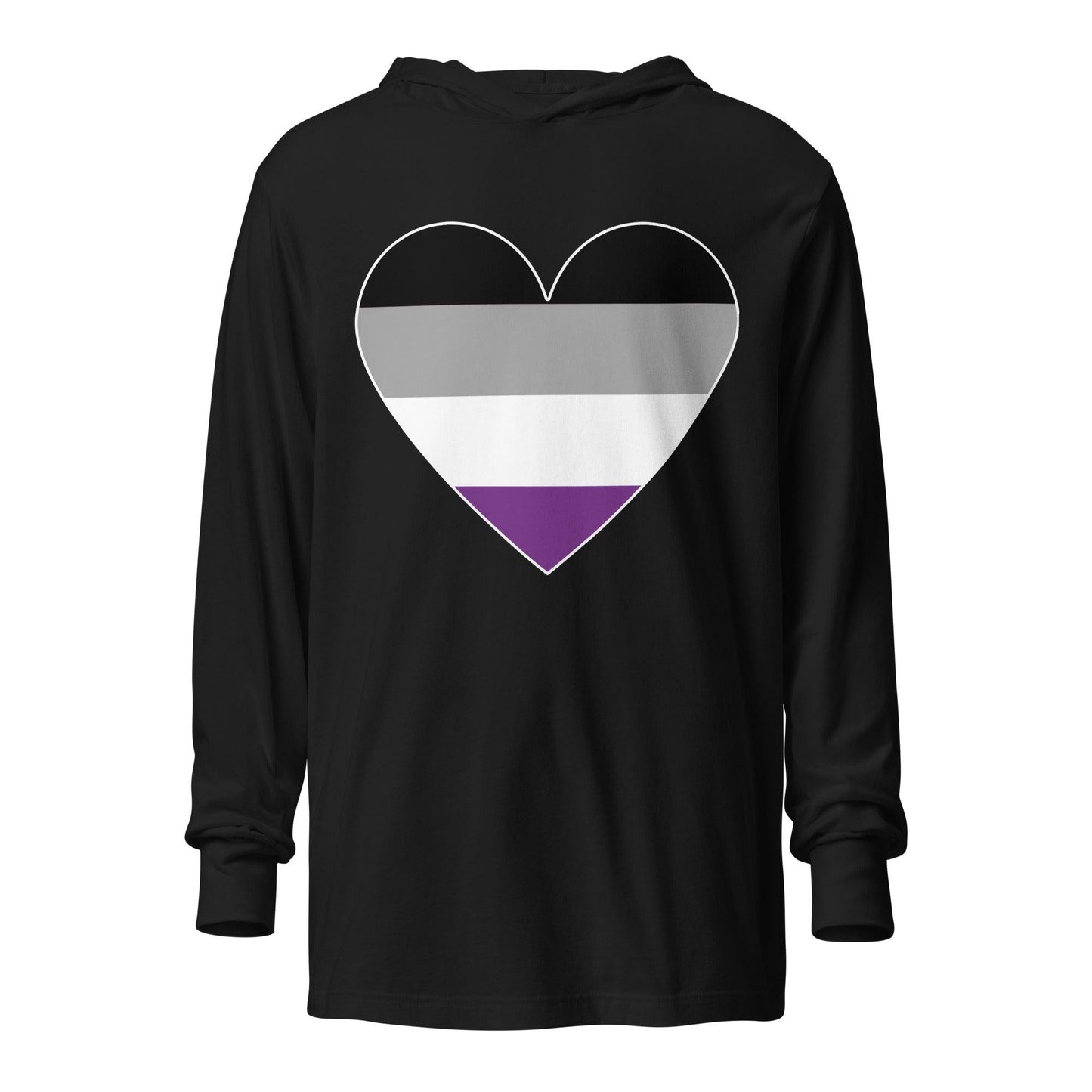 Asexual Heart Long Sleeve Shirt - Long Sleeve Shirt - Free 2 B