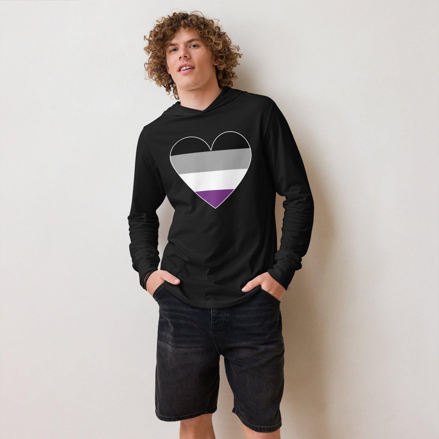 Asexual Heart Long Sleeve Shirt - Long Sleeve Shirt - Free 2 B