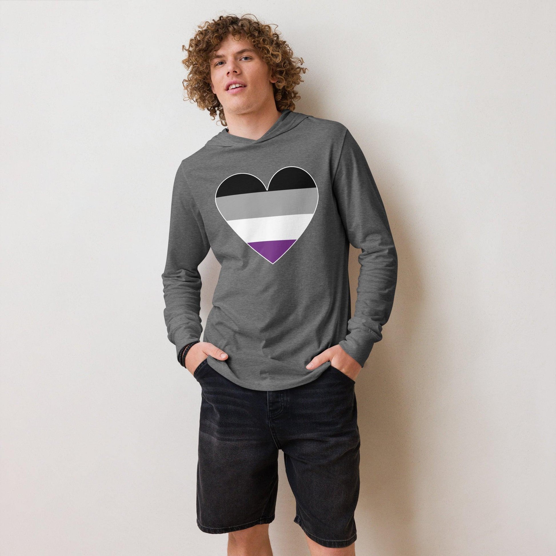 Asexual Heart Long Sleeve Shirt - Long Sleeve Shirt - Free 2 B