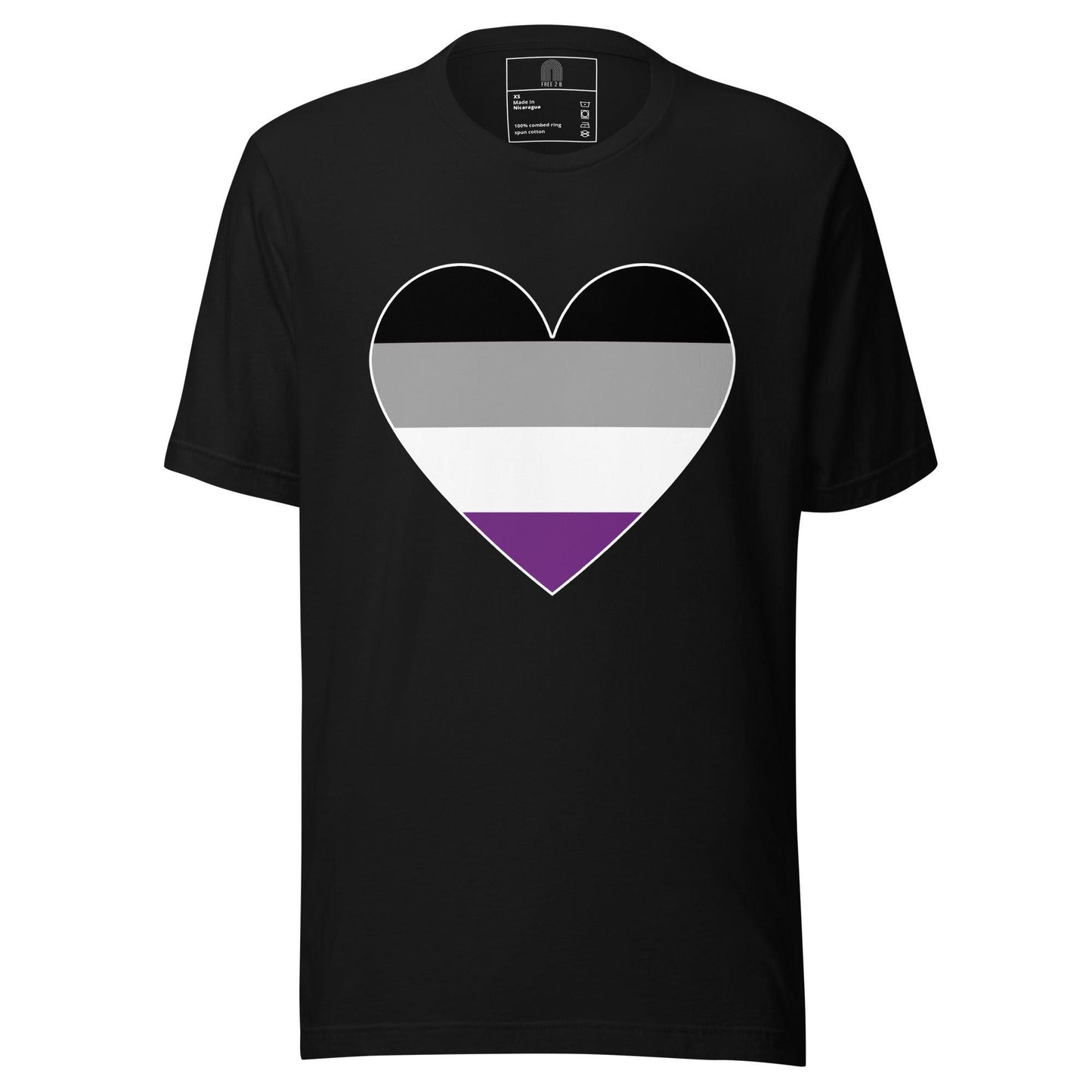 Asexual Heart T-Shirt - T Shirt - Free 2 B