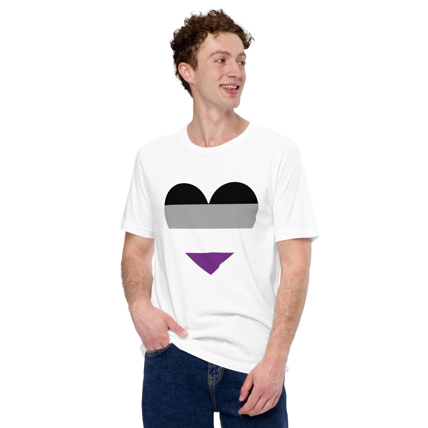 Asexual Heart T-Shirt - T Shirt - Free 2 B