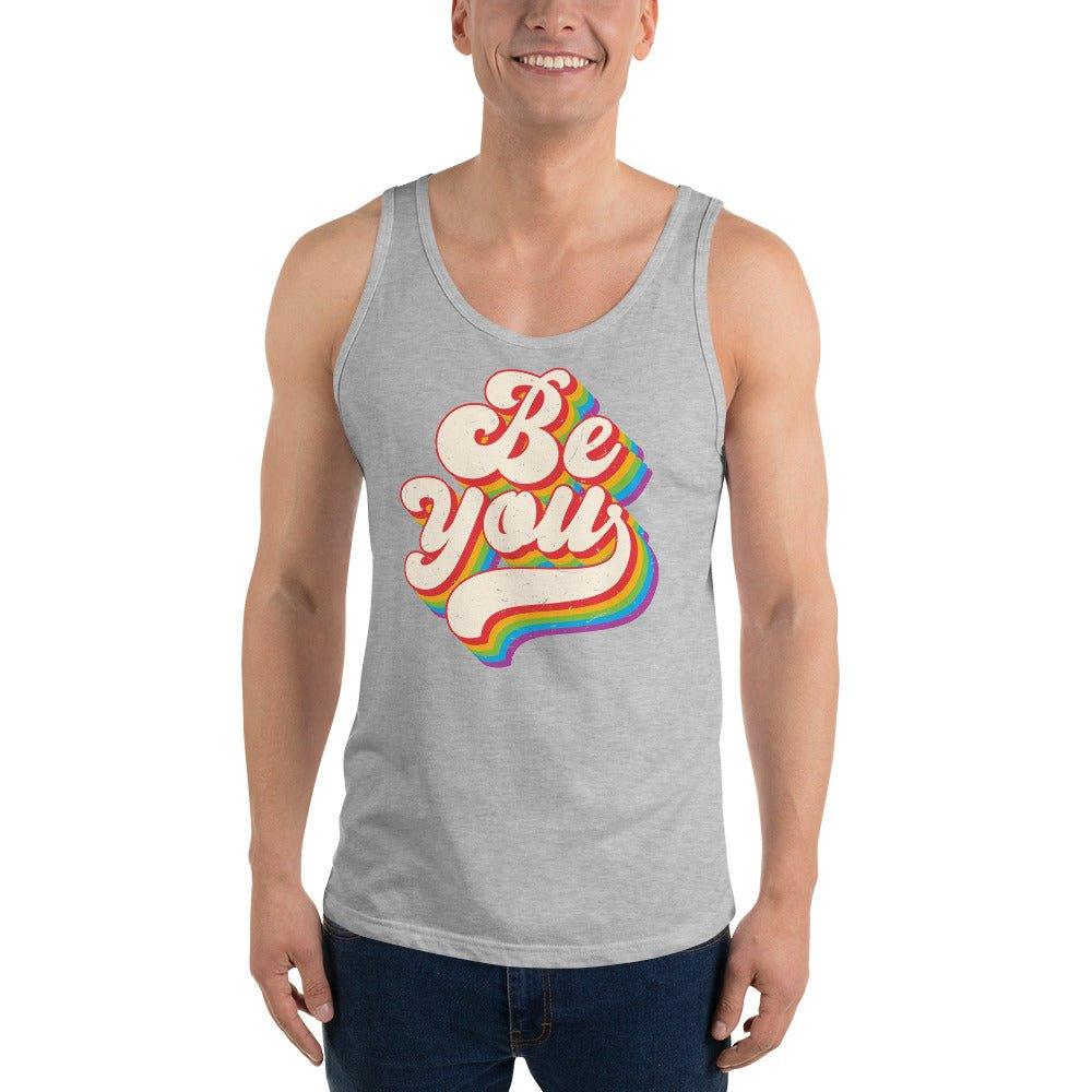 "Be You" Rainbow Tank Top - Tank Top - Free 2 B