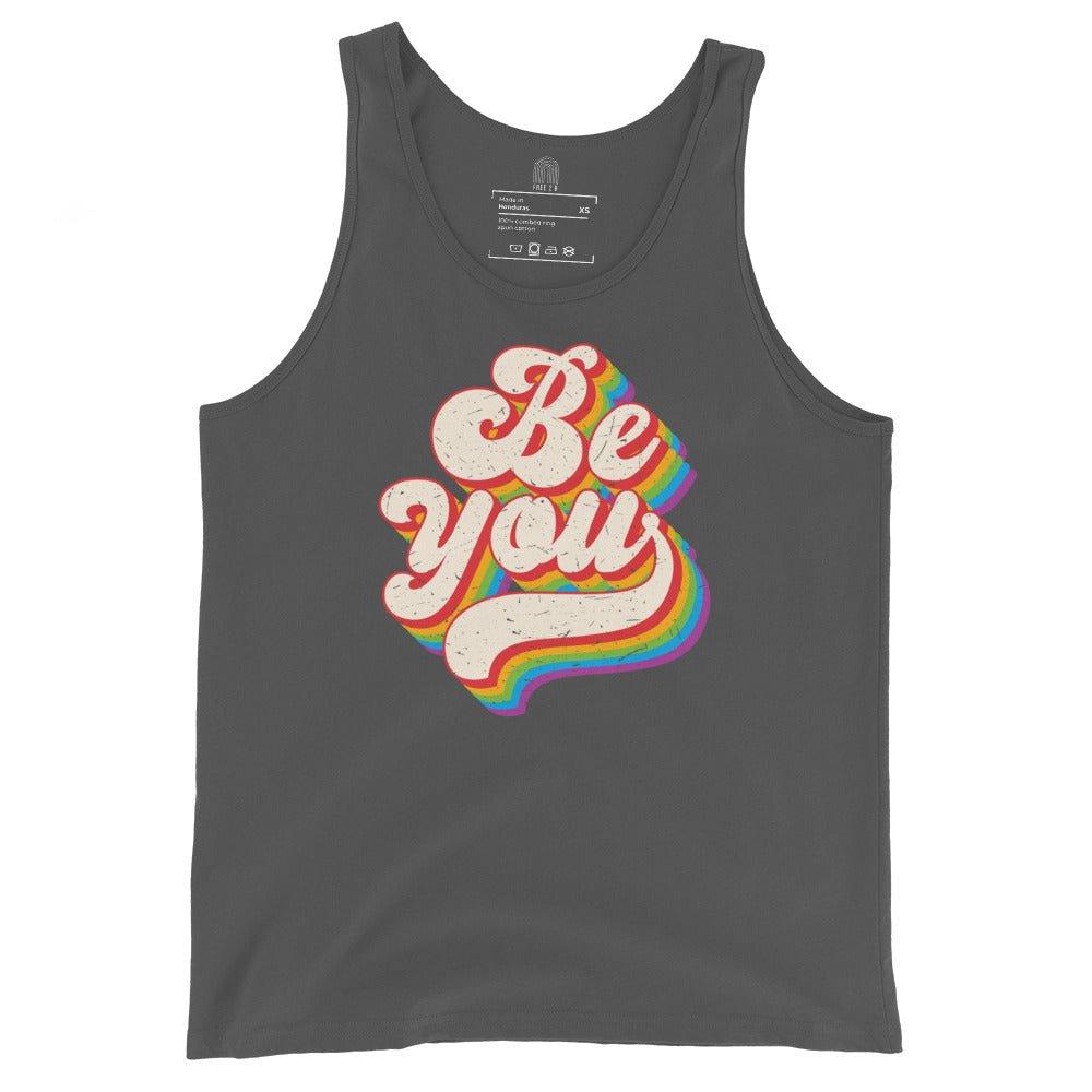 "Be You" Rainbow Tank Top - Tank Top - Free 2 B