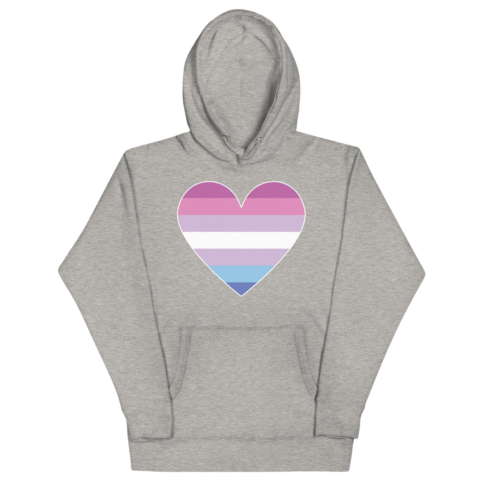 Bigender Heart Hoodie - Hoodie - Free 2 B