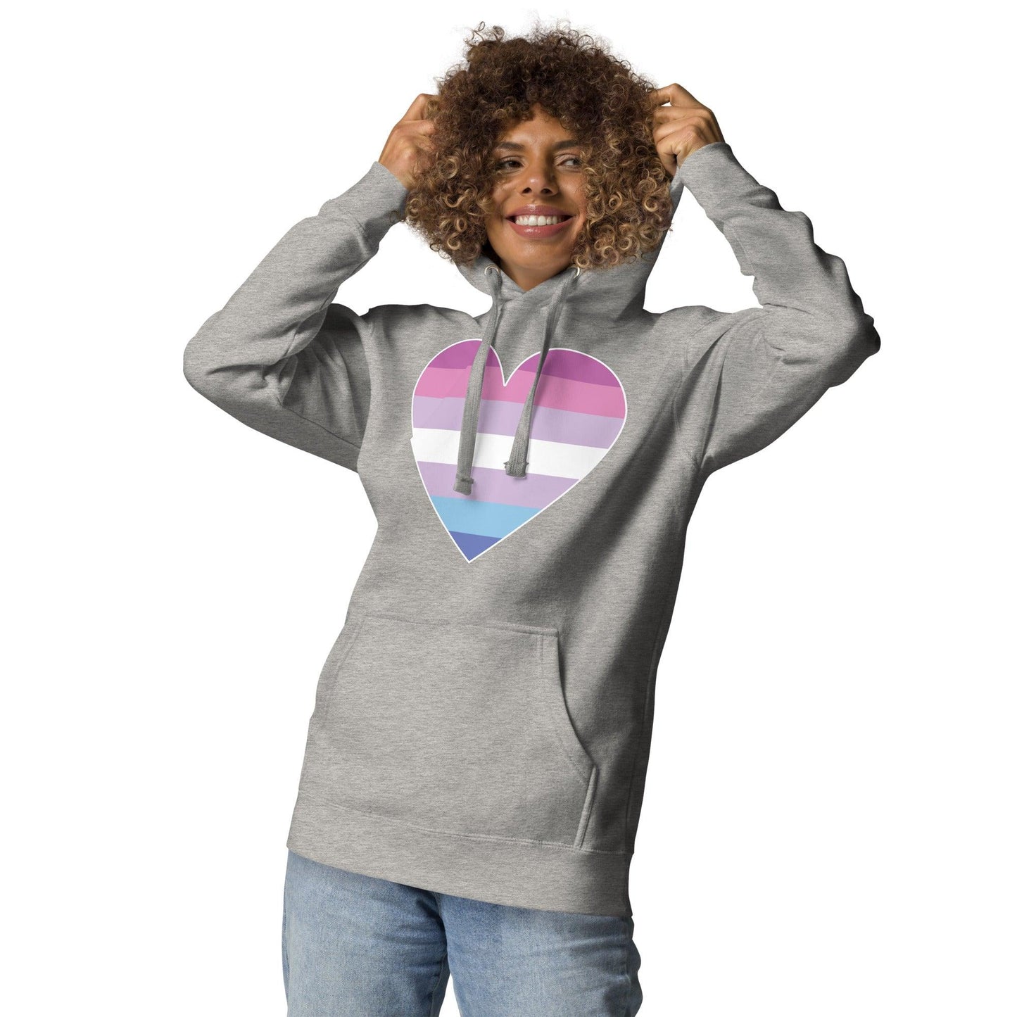 Bigender Heart Hoodie - Hoodie - Free 2 B