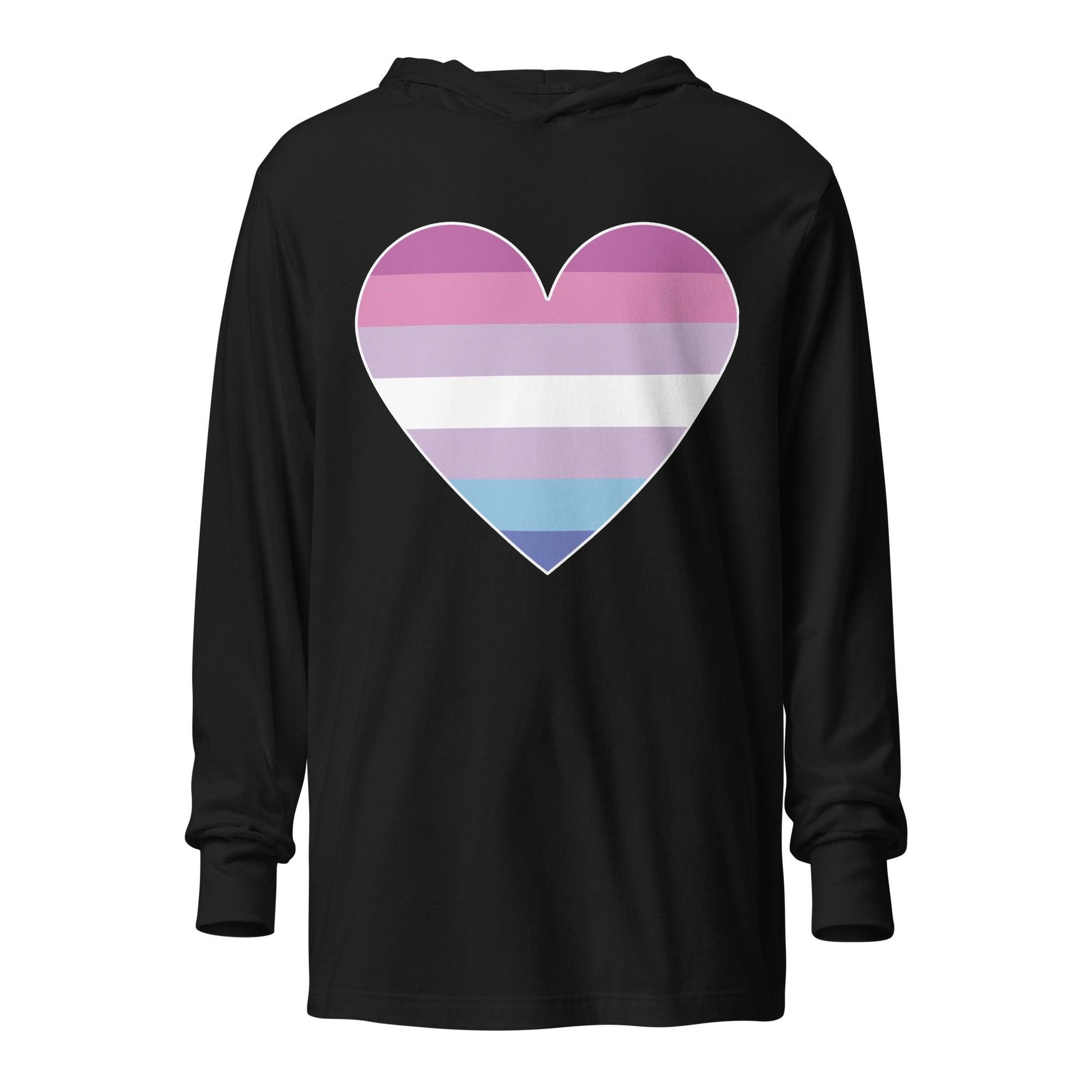 Bigender Heart Long Sleeve Shirt - Long Sleeve Shirt - Free 2 B