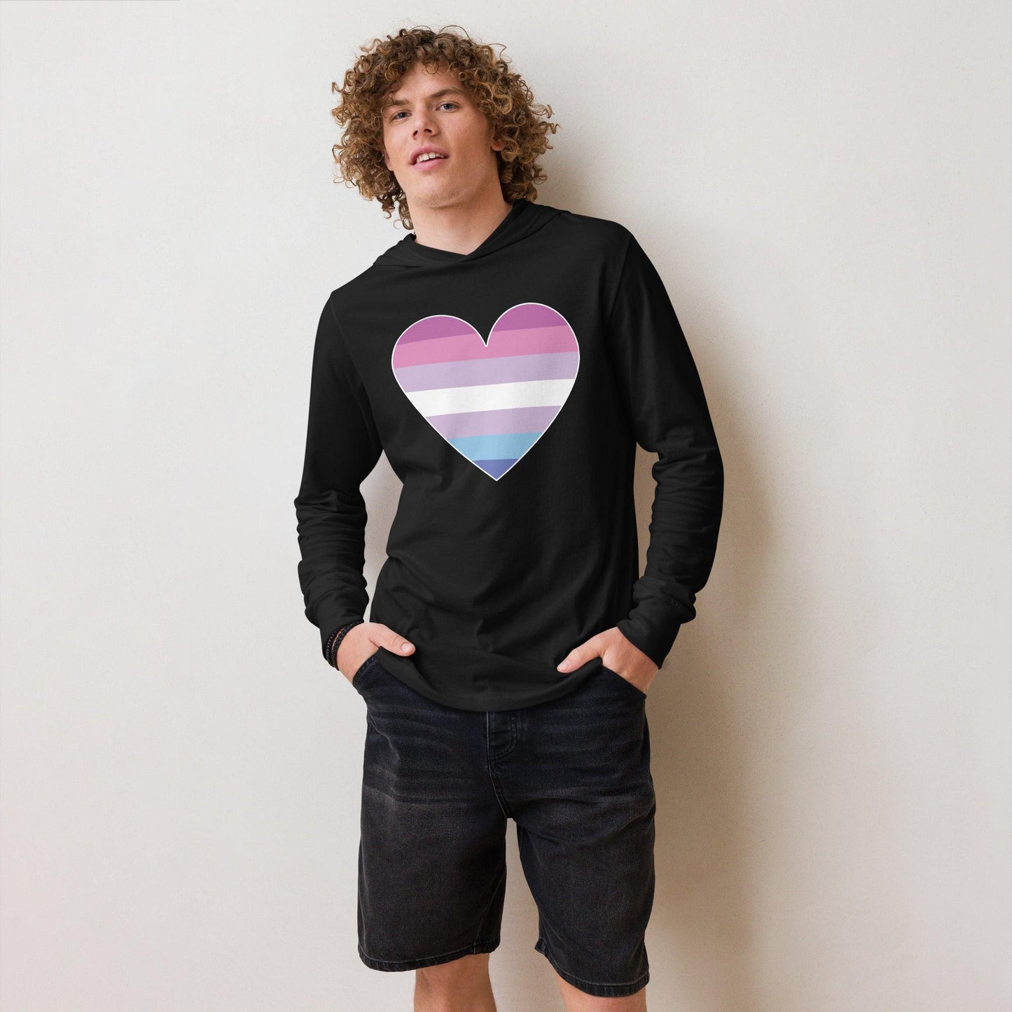 Bigender Heart Long Sleeve Shirt - Long Sleeve Shirt - Free 2 B