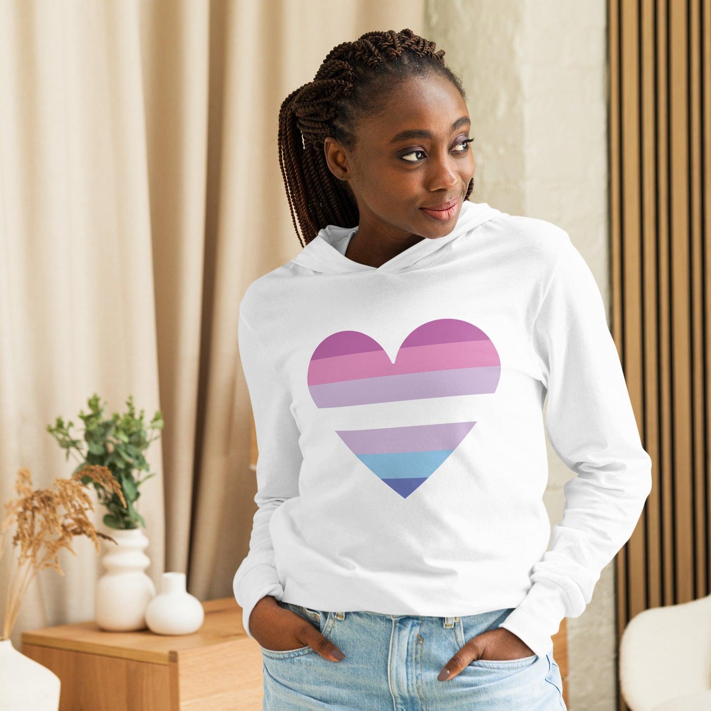 Bigender Heart Long Sleeve Shirt - Long Sleeve Shirt - Free 2 B