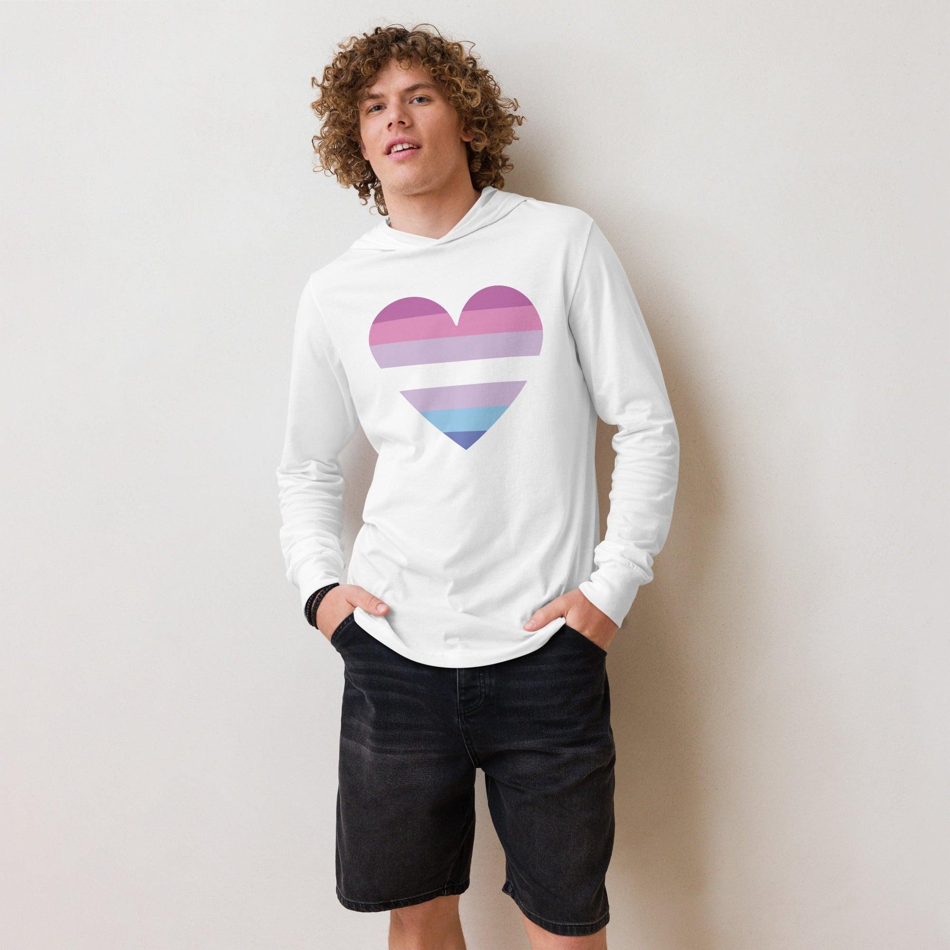 Bigender Heart Long Sleeve Shirt - Long Sleeve Shirt - Free 2 B