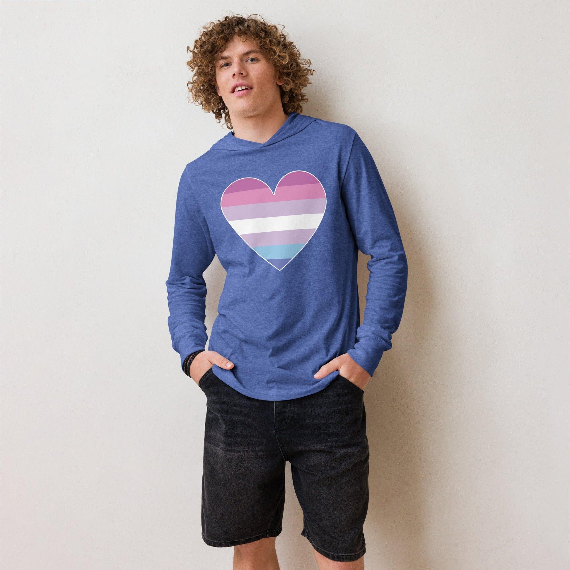 Bigender Heart Long Sleeve Shirt - Long Sleeve Shirt - Free 2 B