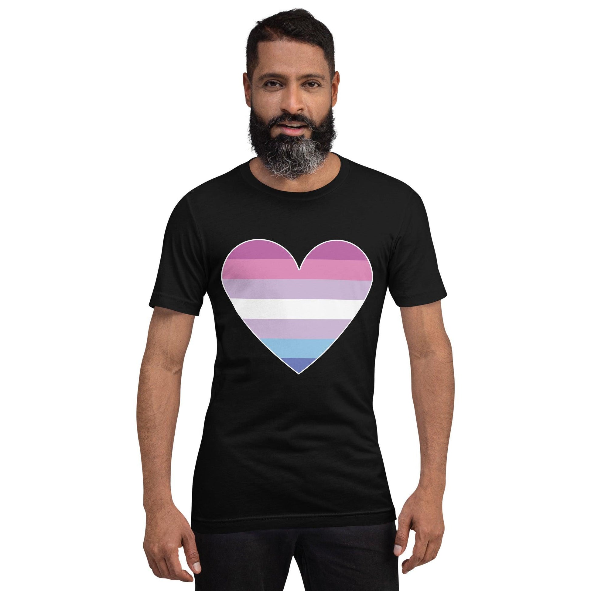 Bigender Heart T-Shirt - T Shirt - Free 2 B