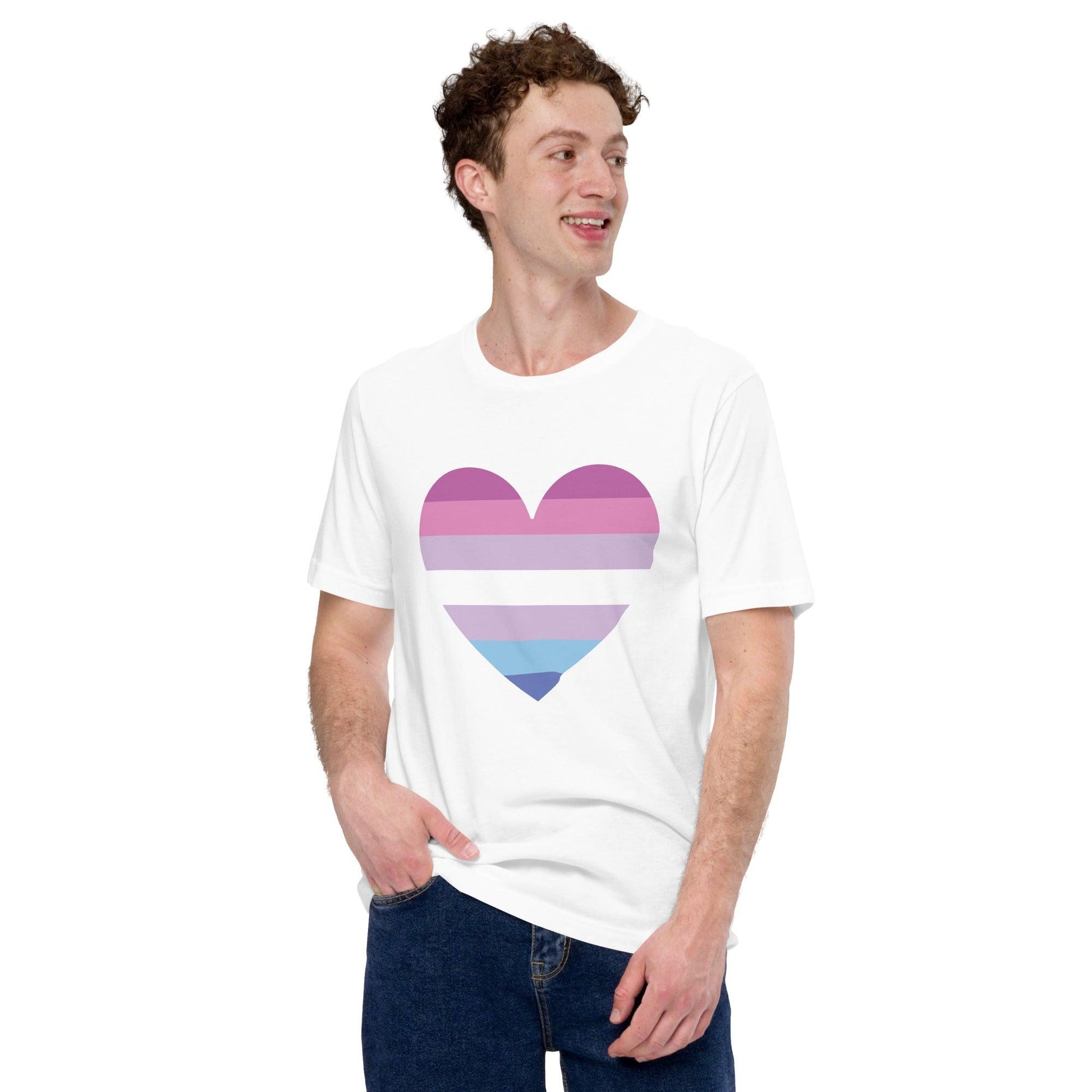 Bigender Heart T-Shirt - T Shirt - Free 2 B