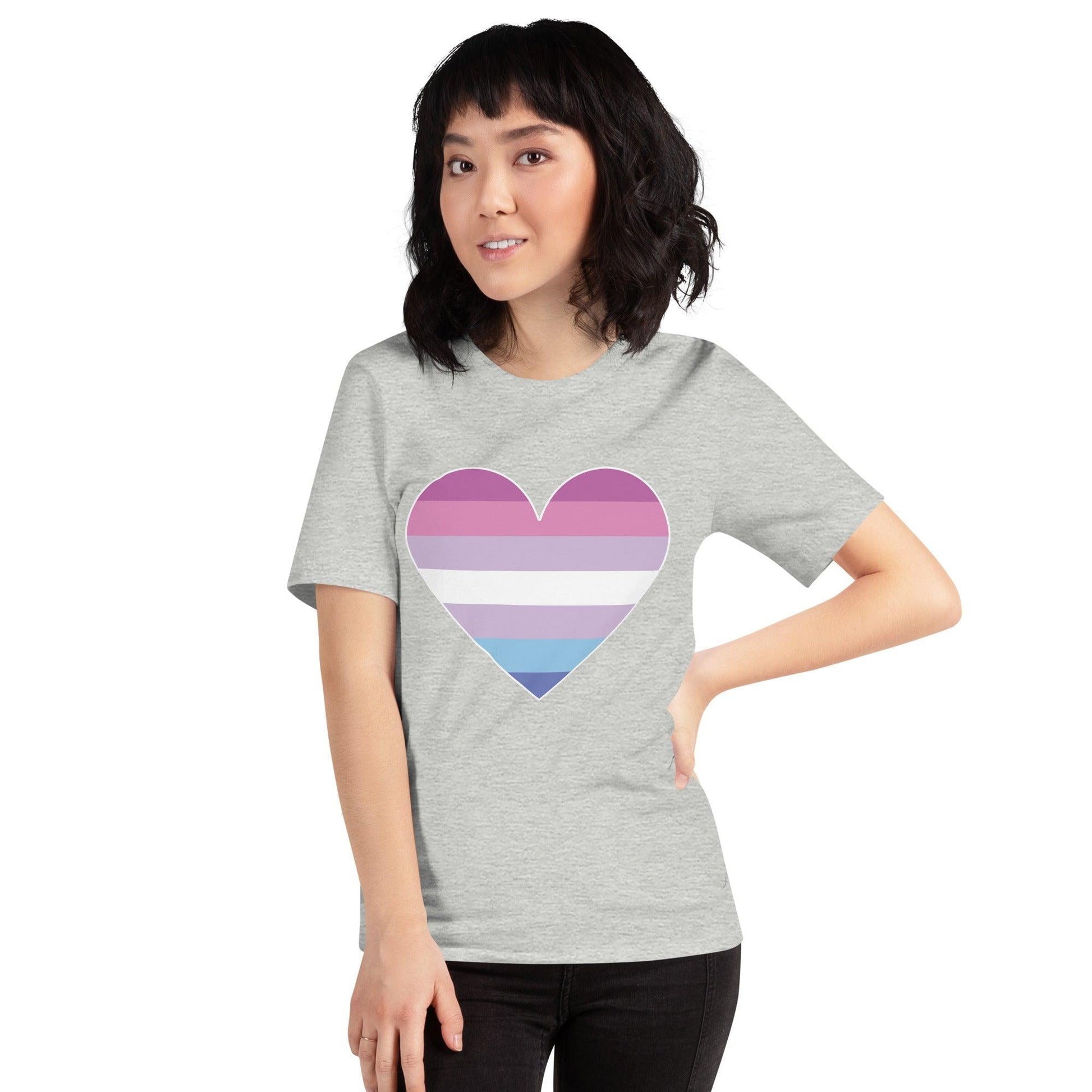 Bigender Heart T-Shirt - T Shirt - Free 2 B