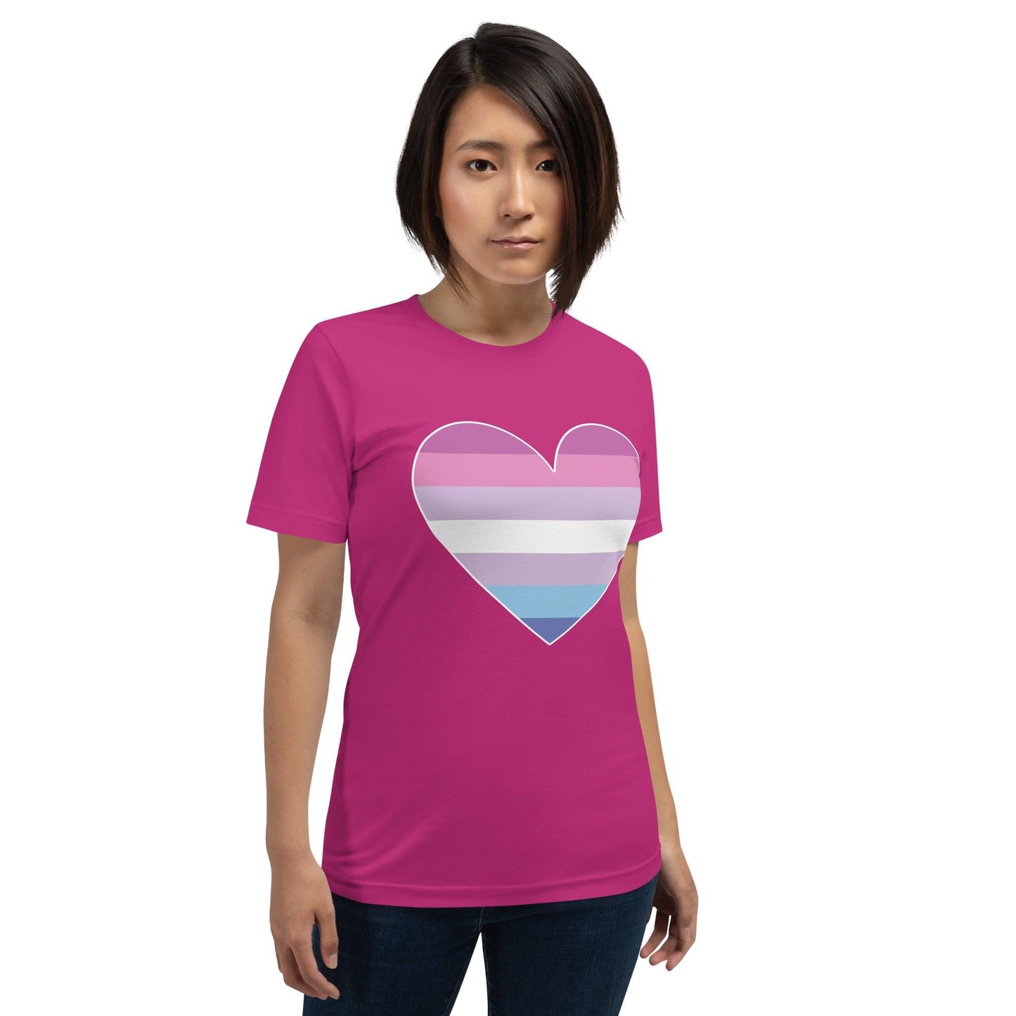 Bigender Heart T-Shirt - T Shirt - Free 2 B