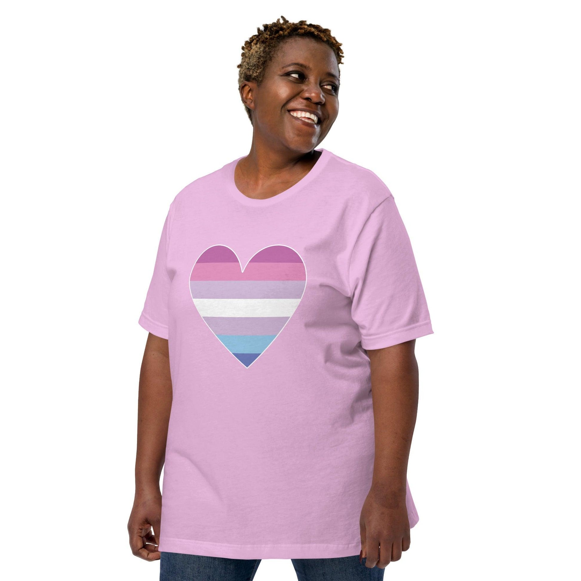 Bigender Heart T-Shirt - T Shirt - Free 2 B