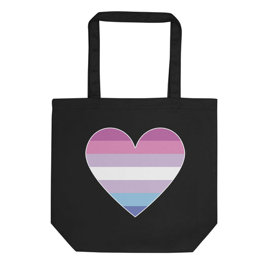 Bigender Heart Tote Bag - Tote Bag - Free 2 B