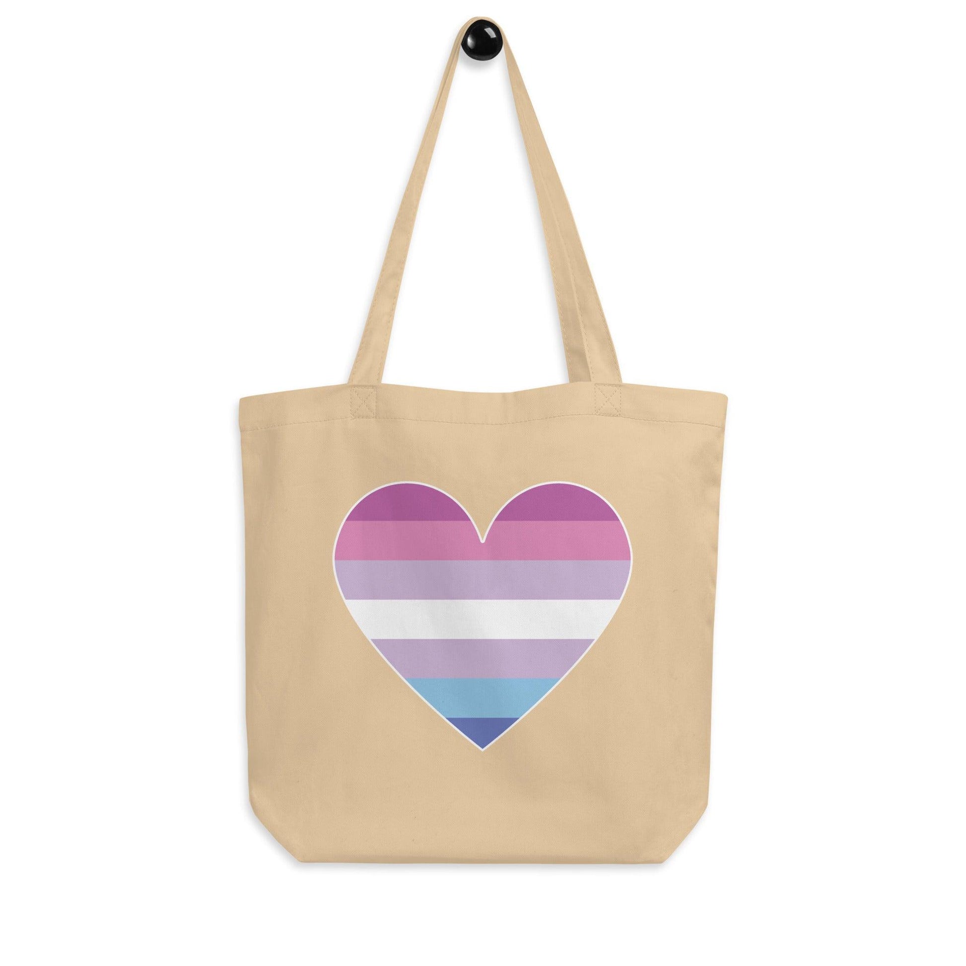 Bigender Heart Tote Bag - Tote Bag - Free 2 B