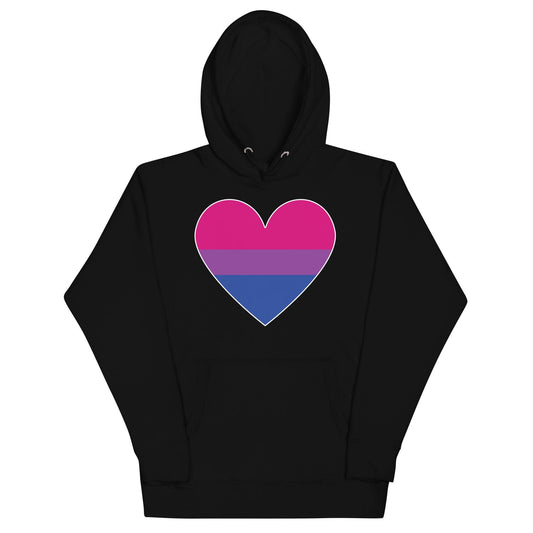 Bisexual Heart Hoodie - Hoodie - Free 2 B