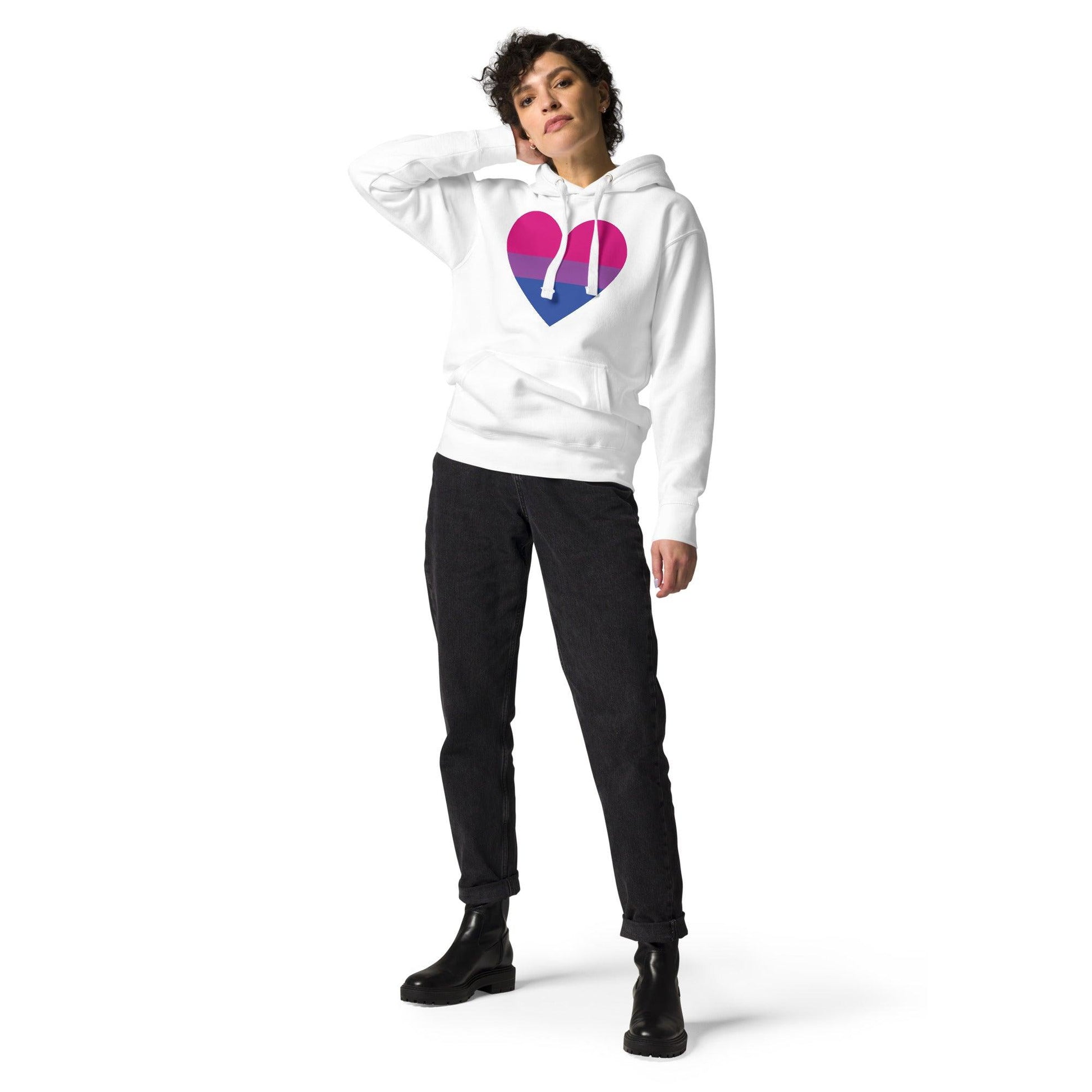 Bisexual Heart Hoodie - Hoodie - Free 2 B