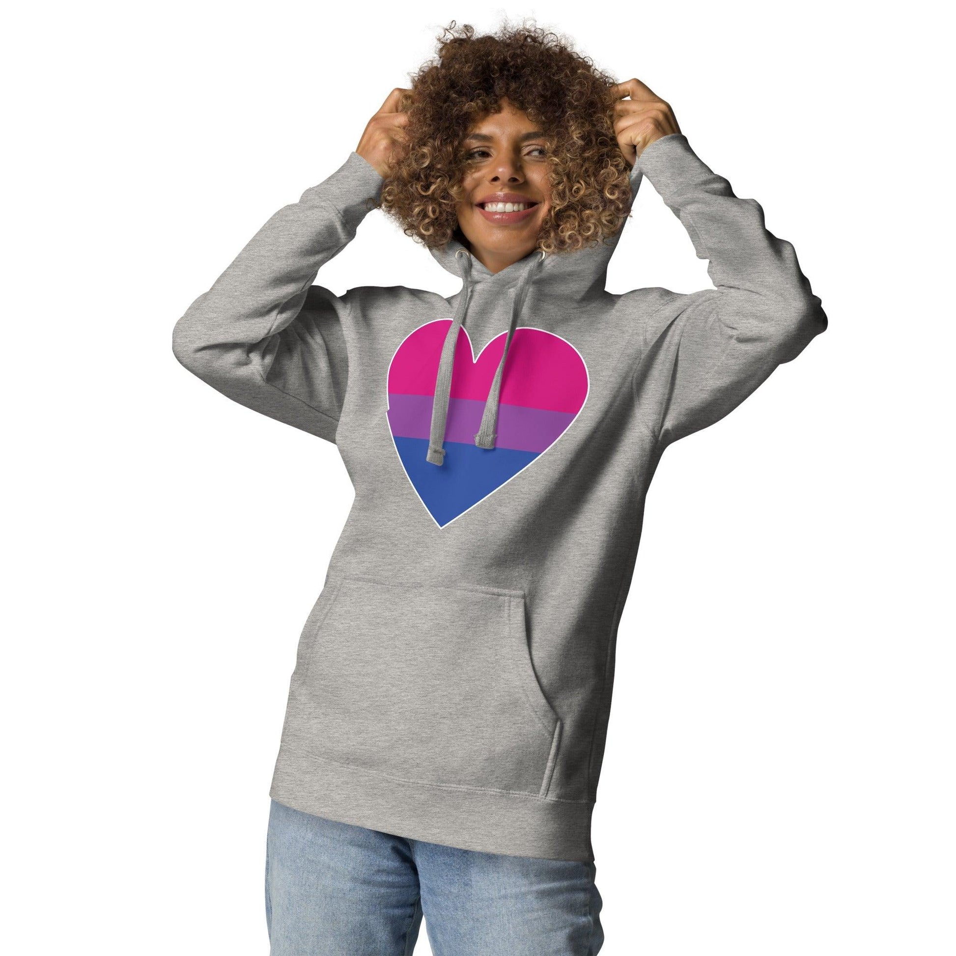 Bisexual Heart Hoodie - Hoodie - Free 2 B