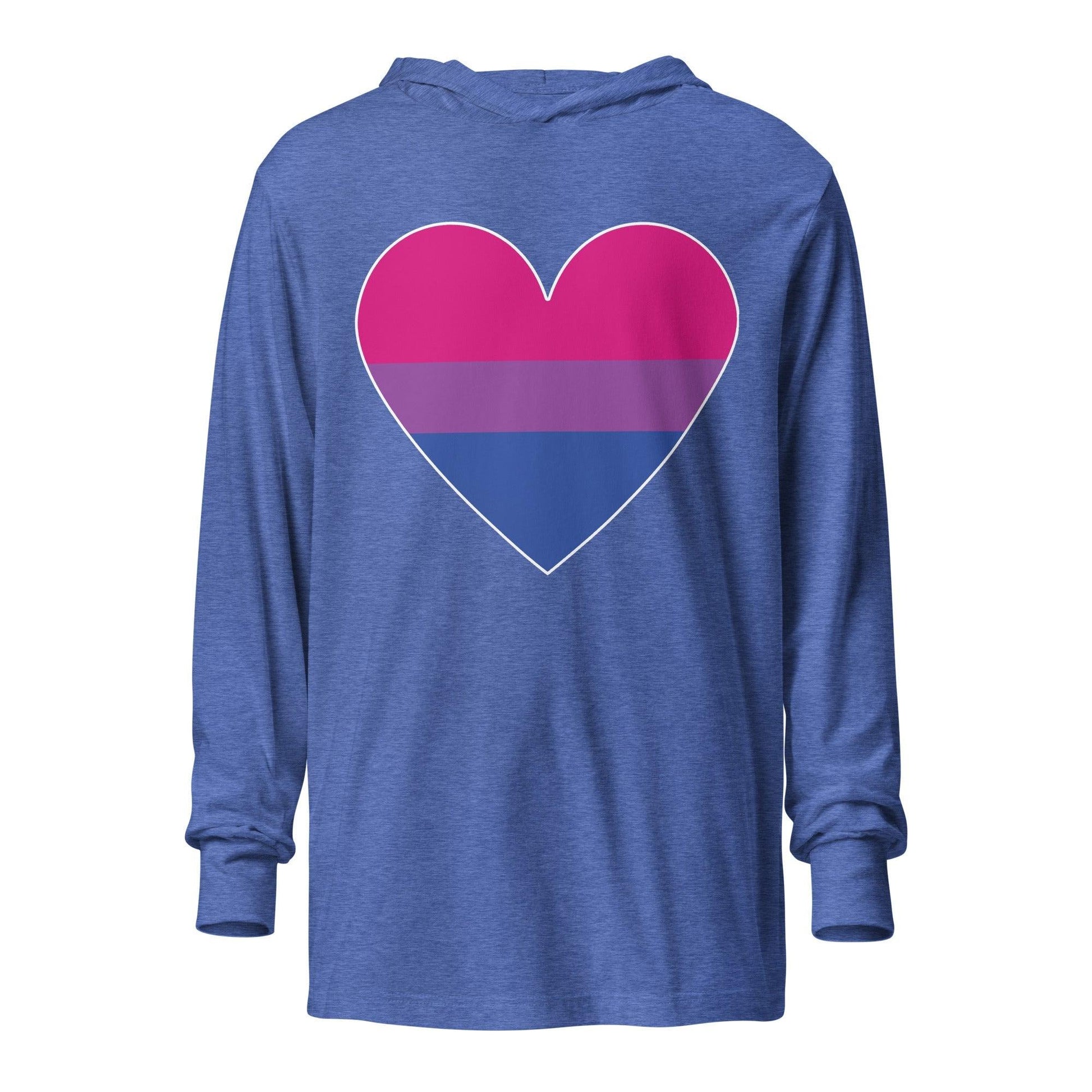 Bisexual Heart Long Sleeve Shirt - Long Sleeve Shirt - Free 2 B