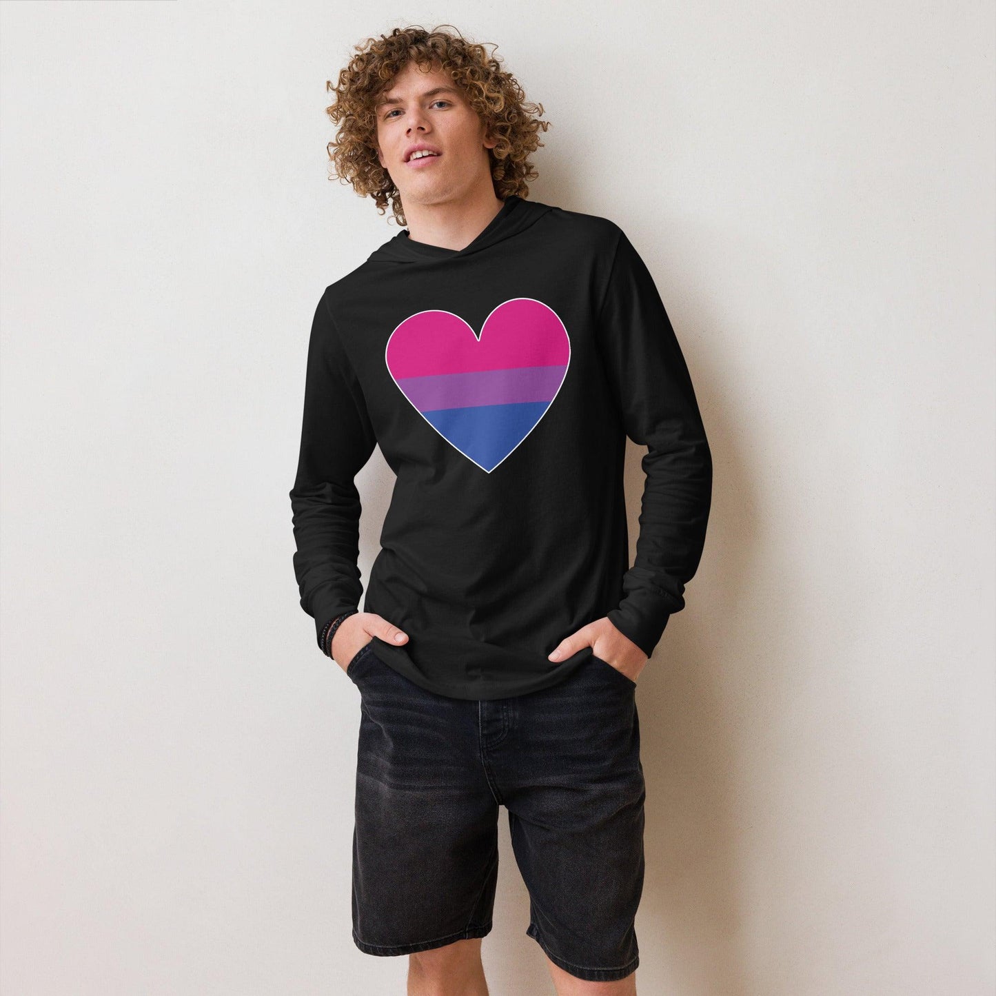 Bisexual Heart Long Sleeve Shirt - Long Sleeve Shirt - Free 2 B